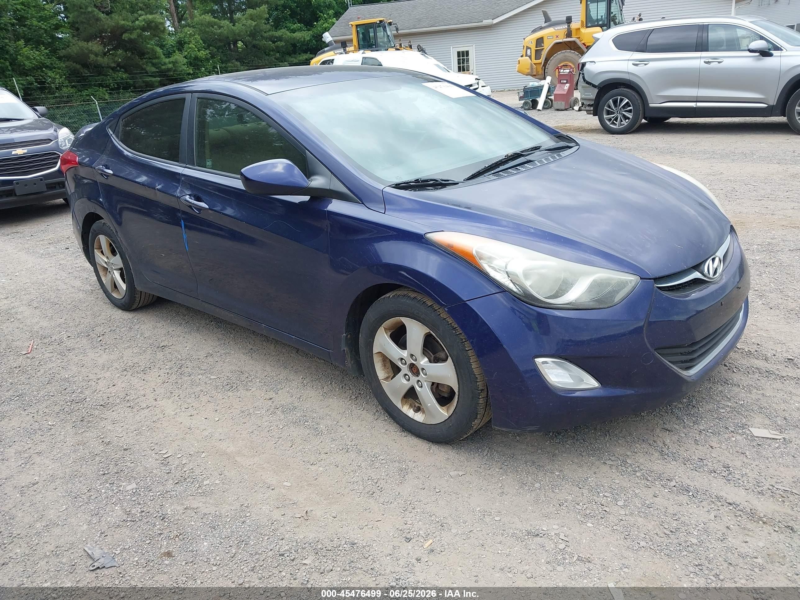 2013 Hyundai Elantra Gls Blue vin: 5NPDH4AE1DH293301