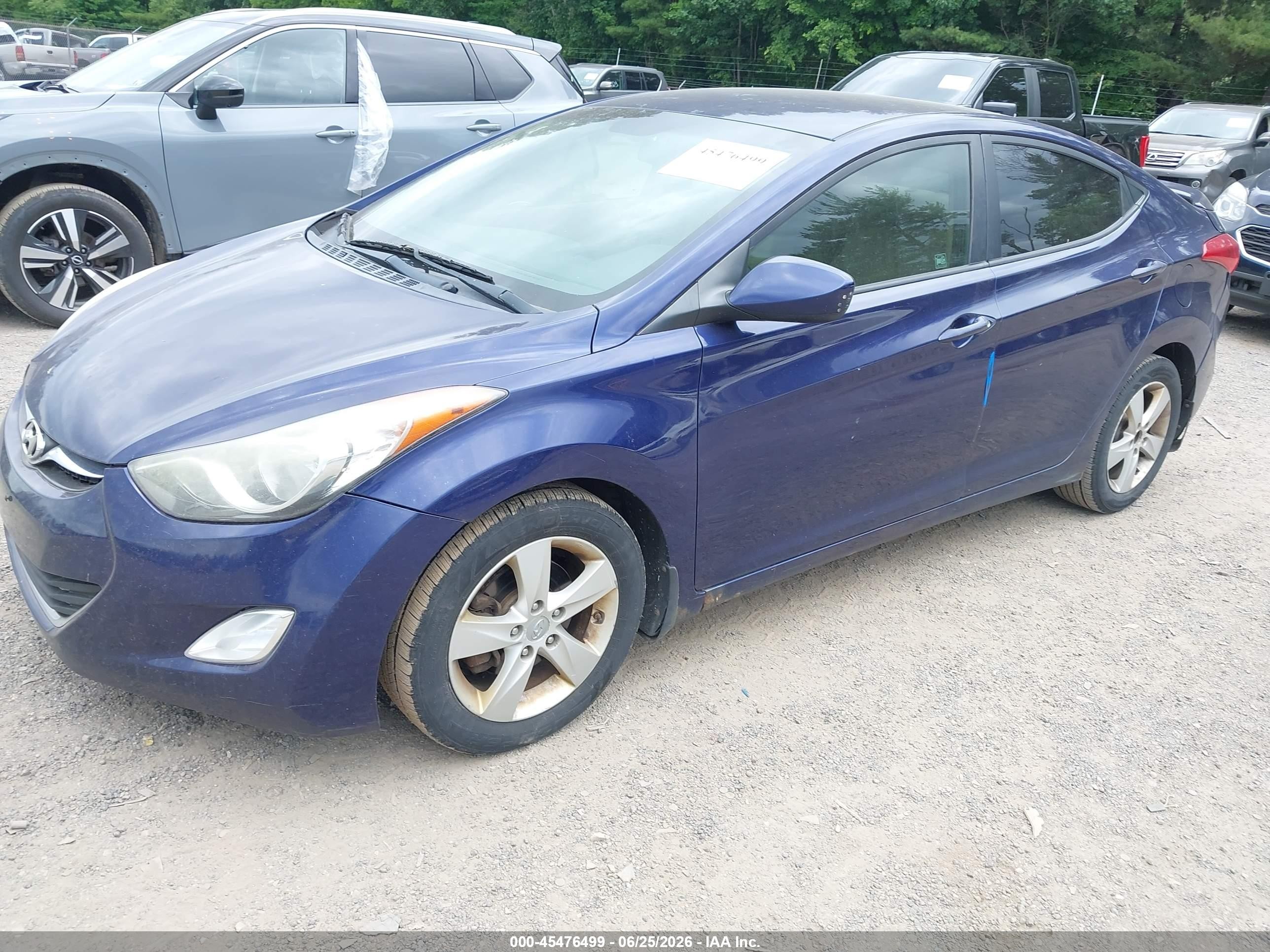 2013 Hyundai Elantra Gls Blue vin: 5NPDH4AE1DH293301