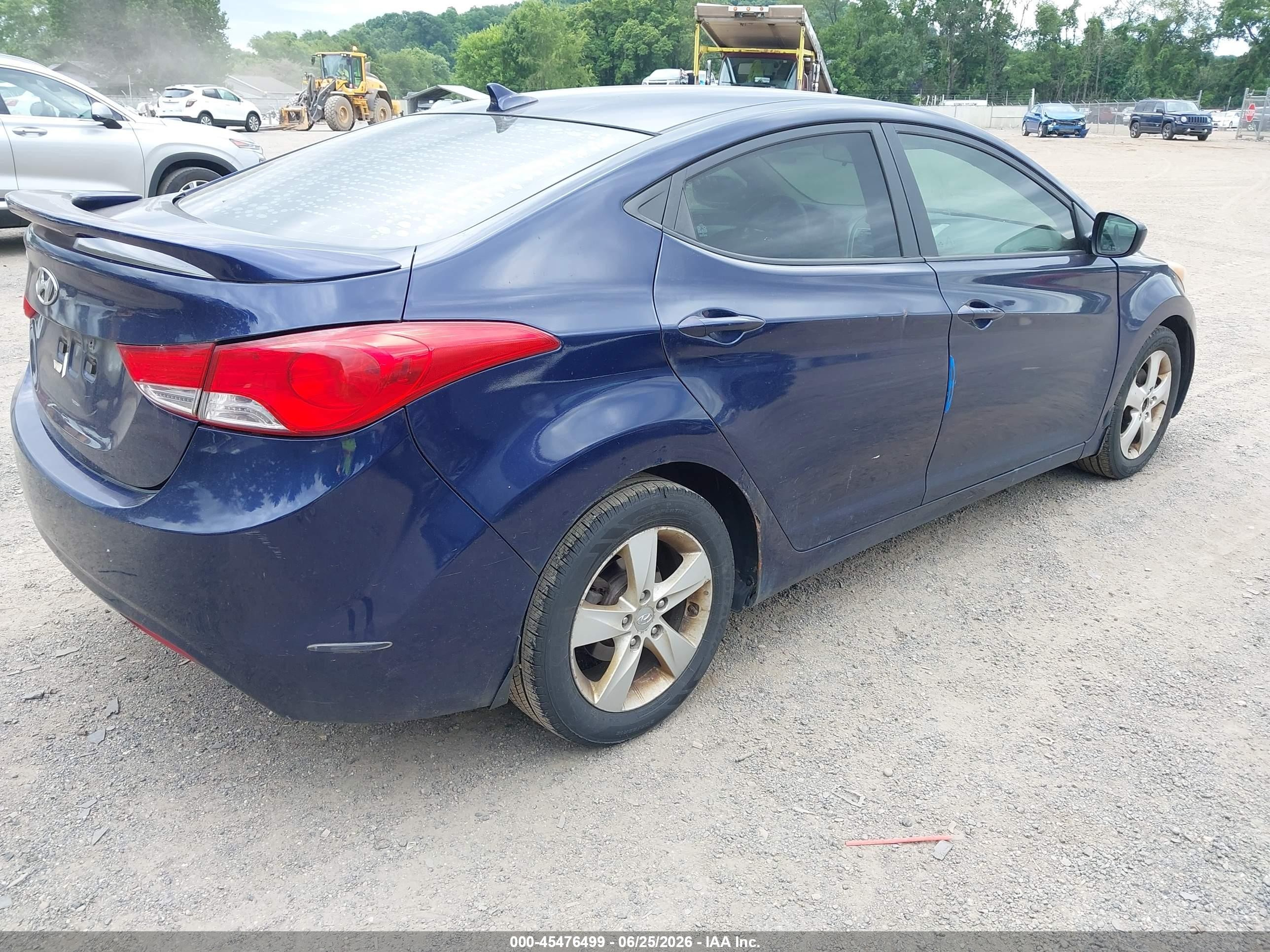 2013 Hyundai Elantra Gls Blue vin: 5NPDH4AE1DH293301