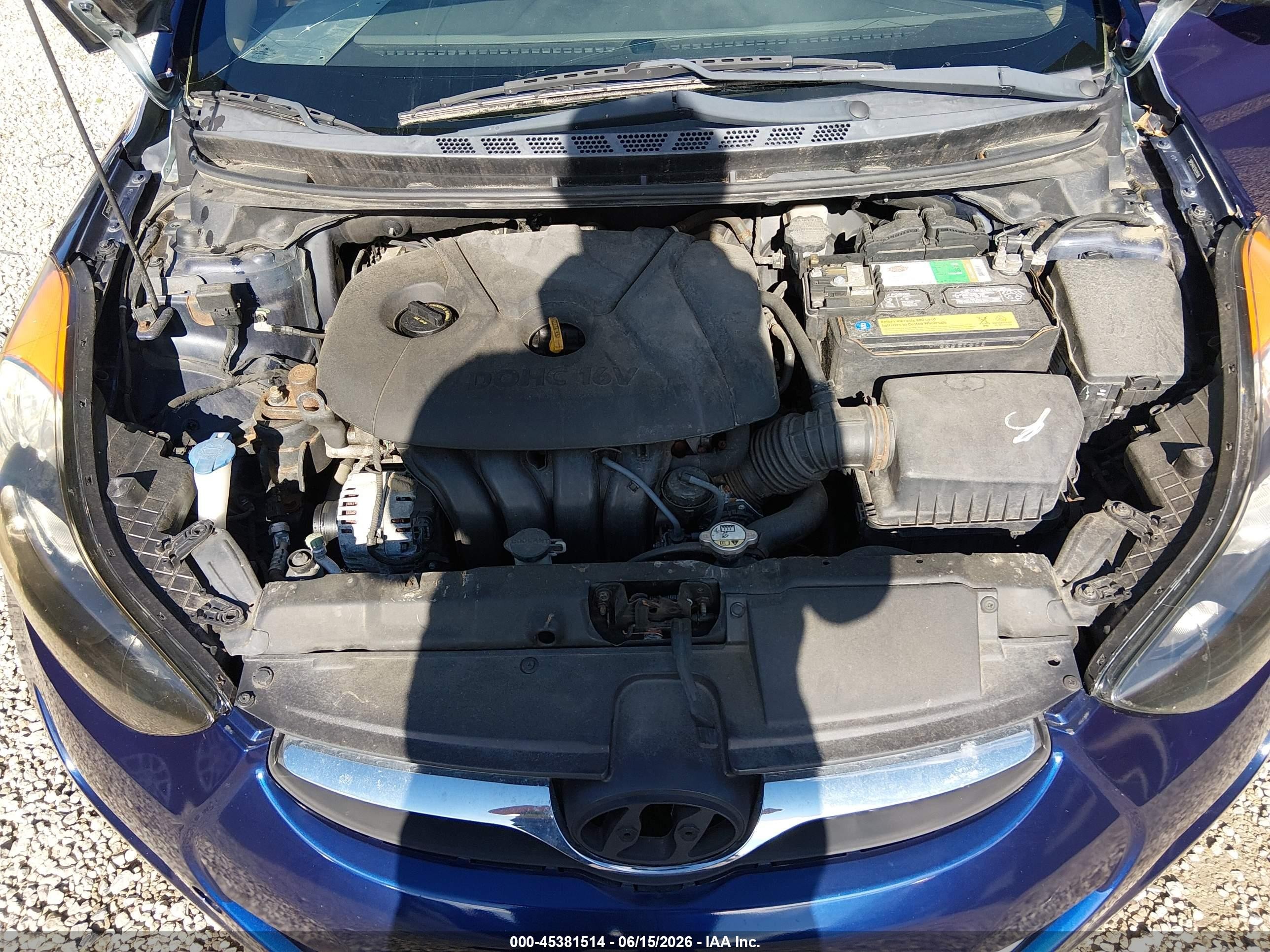 2013 Hyundai Elantra Limited Blue vin: 5NPDH4AE1DH295596