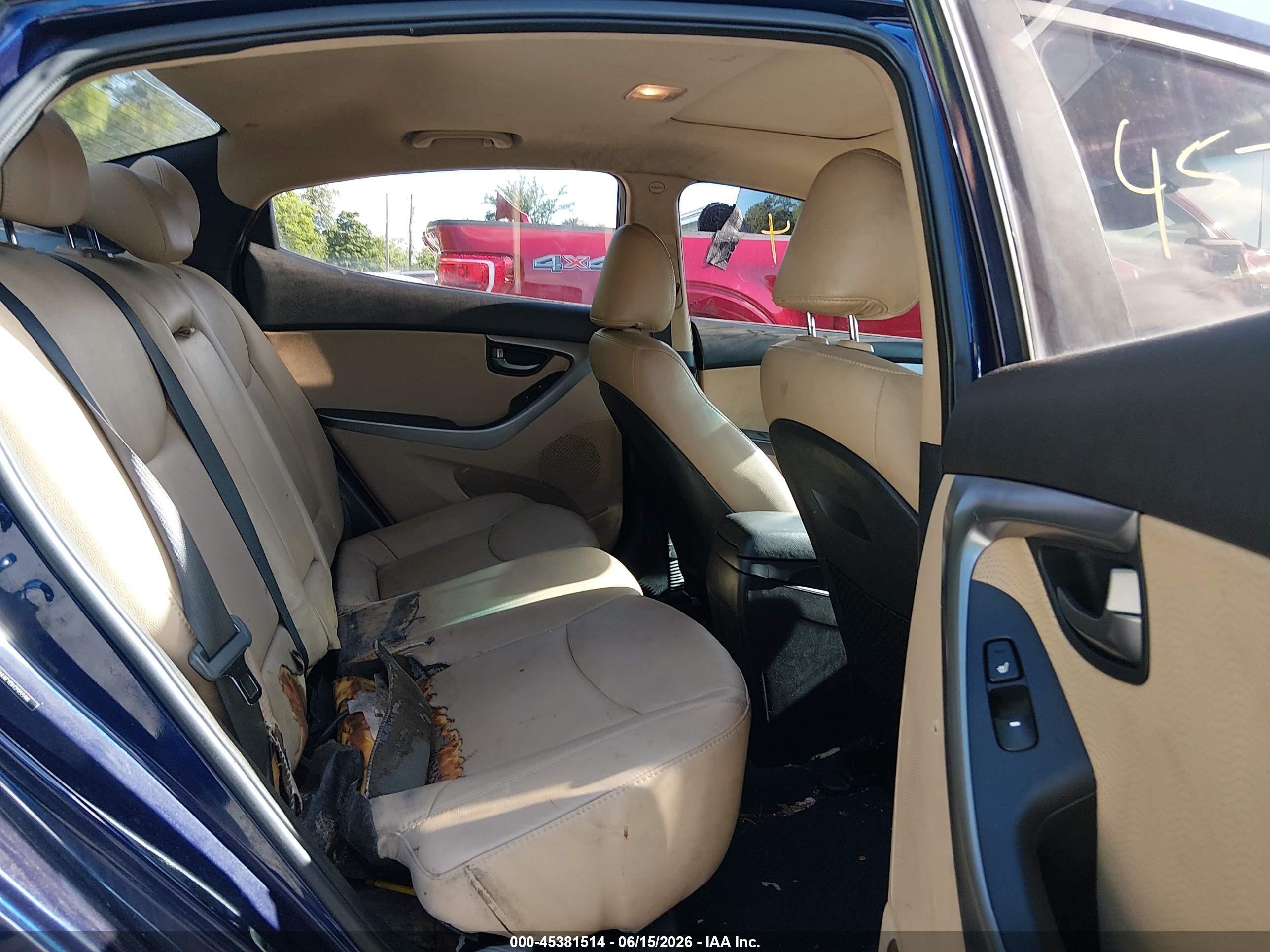 2013 Hyundai Elantra Limited Blue vin: 5NPDH4AE1DH295596