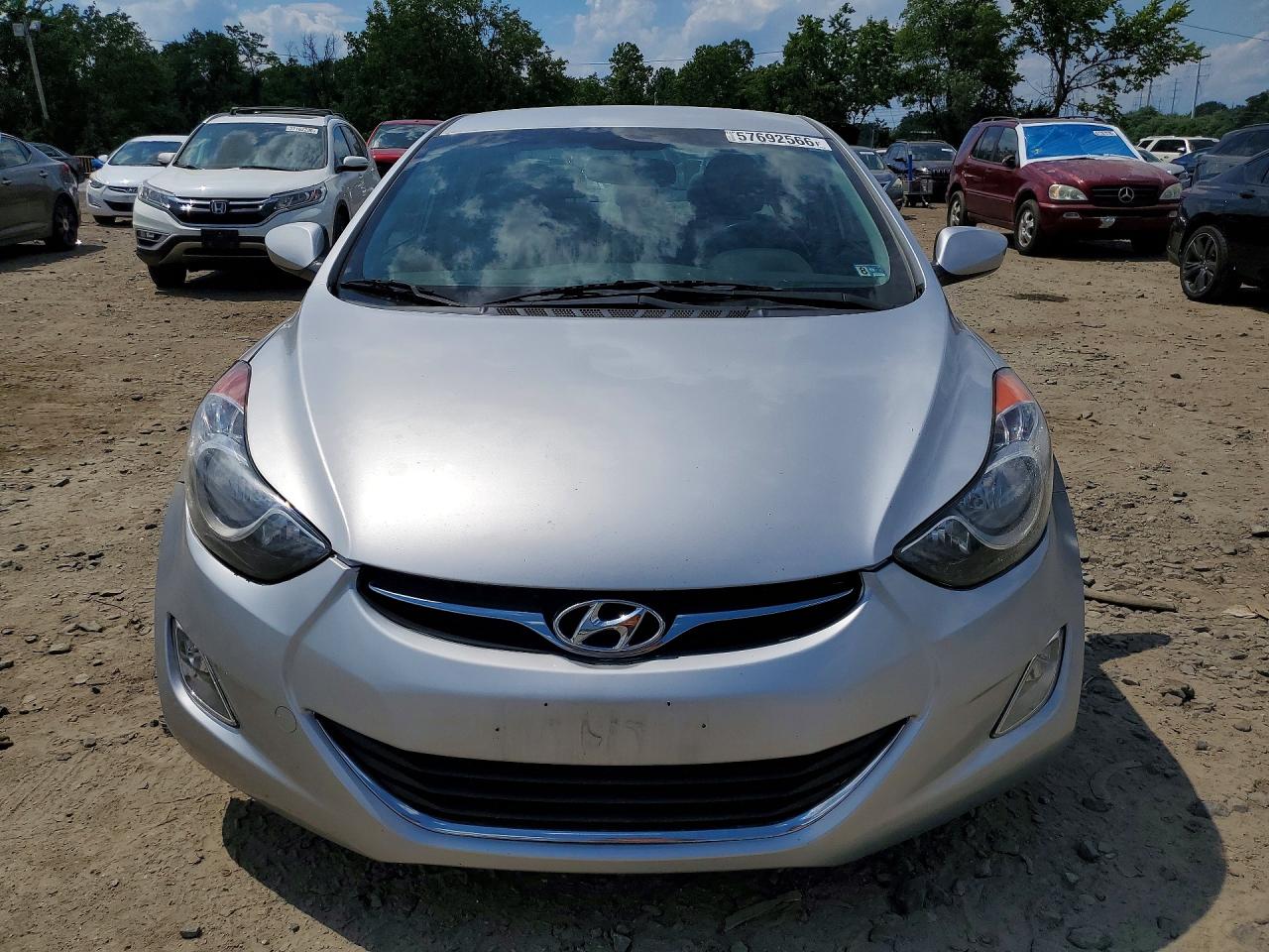 2013 Hyundai Elantra Gls Silver vin: 5NPDH4AE1DH300666