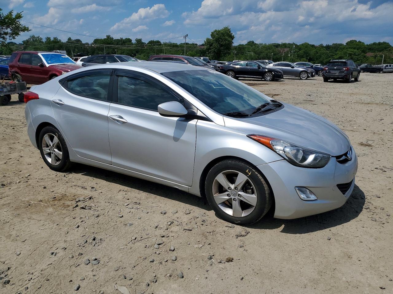 2013 Hyundai Elantra Gls Silver vin: 5NPDH4AE1DH300666