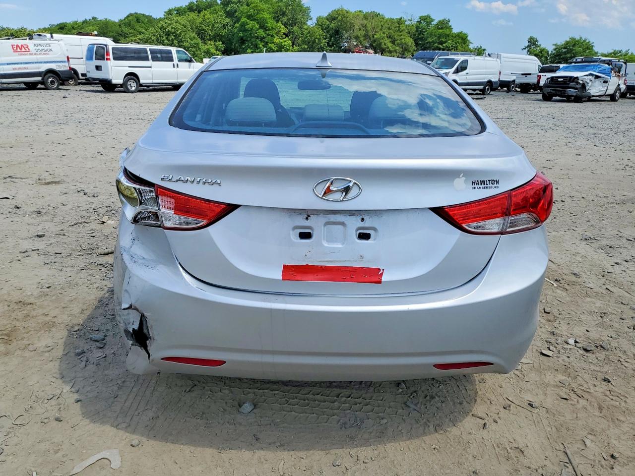 2013 Hyundai Elantra Gls Silver vin: 5NPDH4AE1DH300666