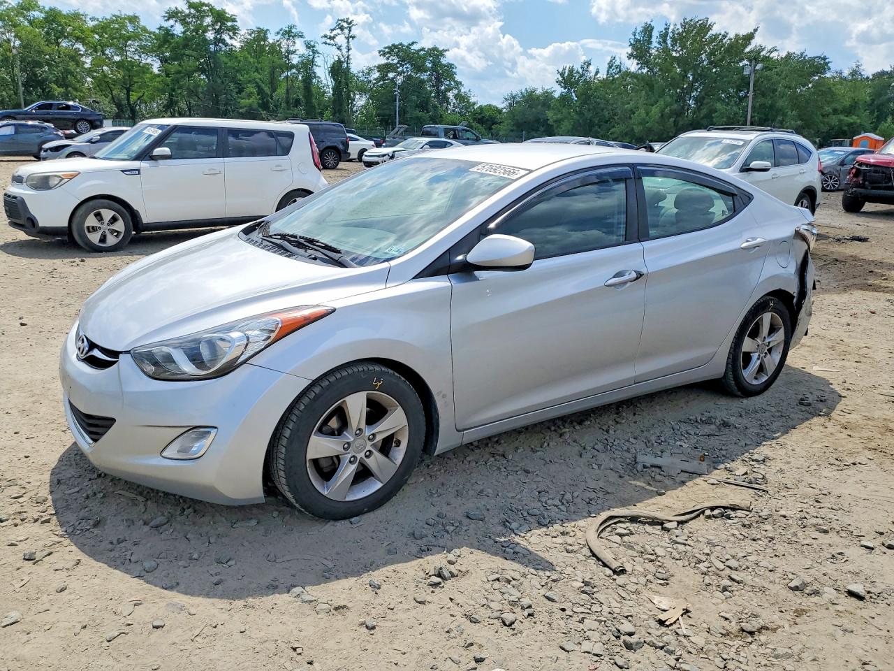 2013 Hyundai Elantra Gls Silver vin: 5NPDH4AE1DH300666
