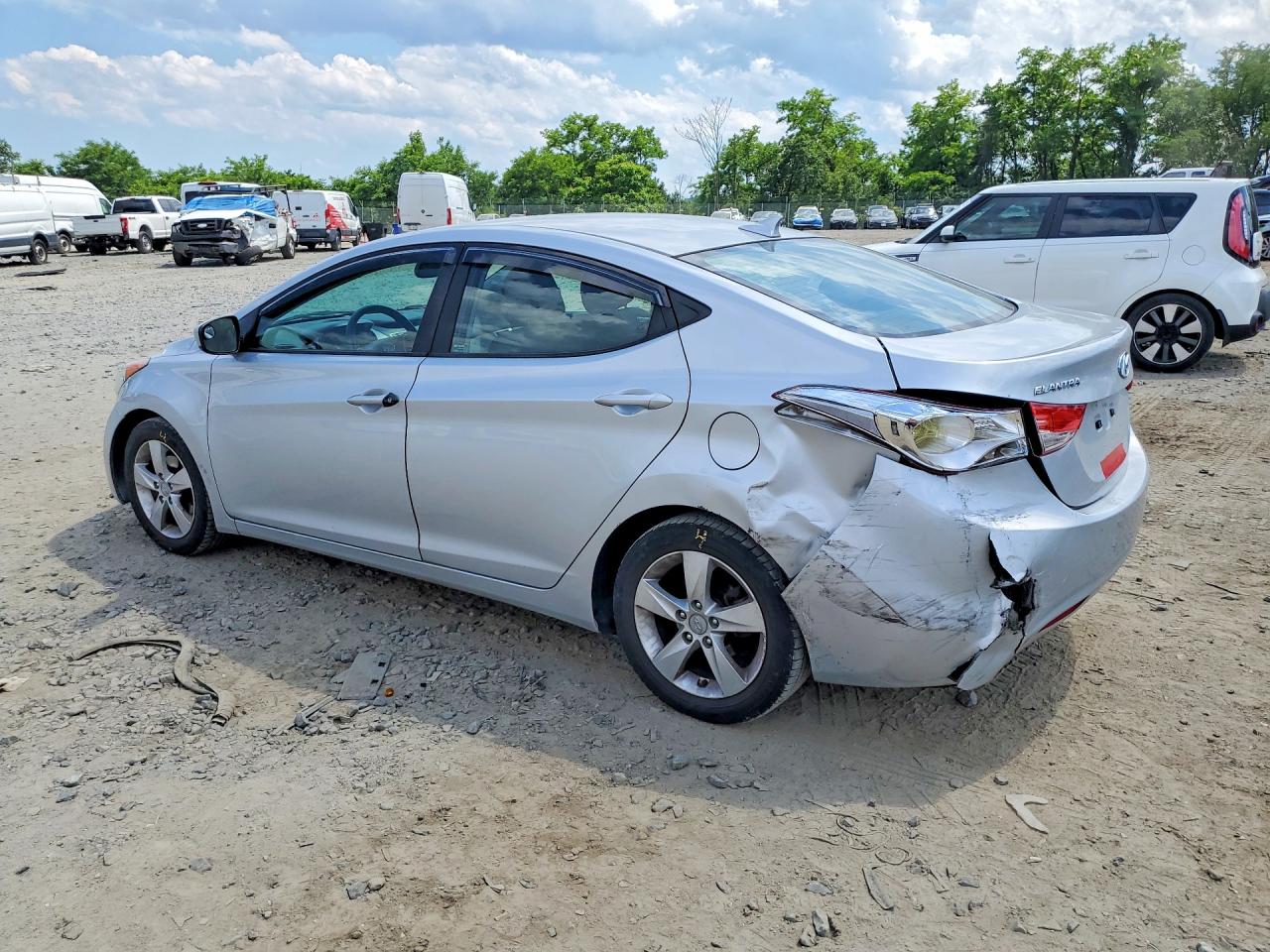 2013 Hyundai Elantra Gls Silver vin: 5NPDH4AE1DH300666