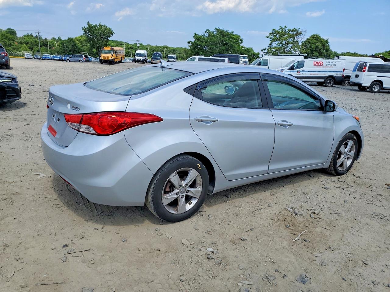 2013 Hyundai Elantra Gls Silver vin: 5NPDH4AE1DH300666