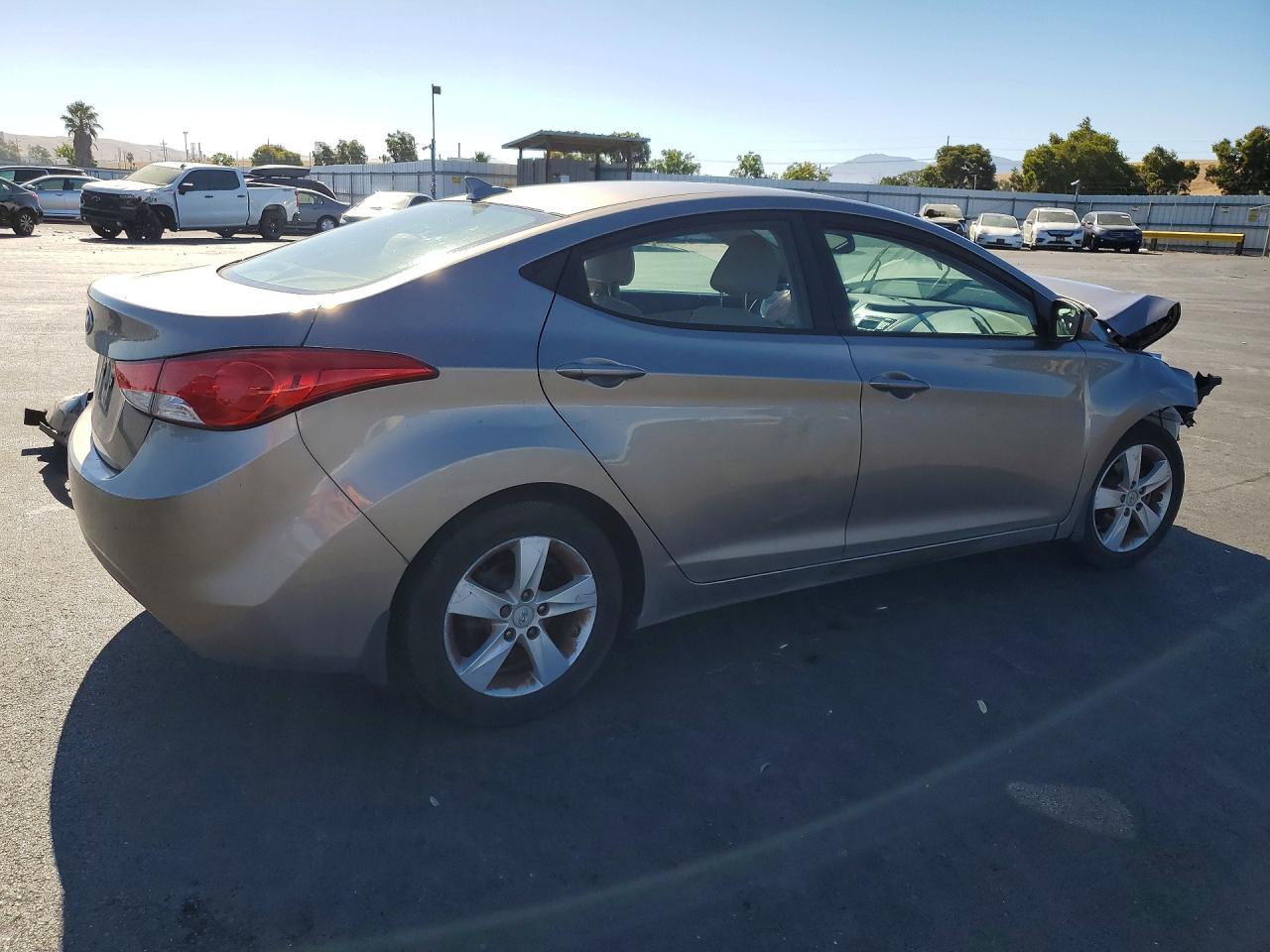 2013 Hyundai Elantra Gls Silver vin: 5NPDH4AE1DH308167