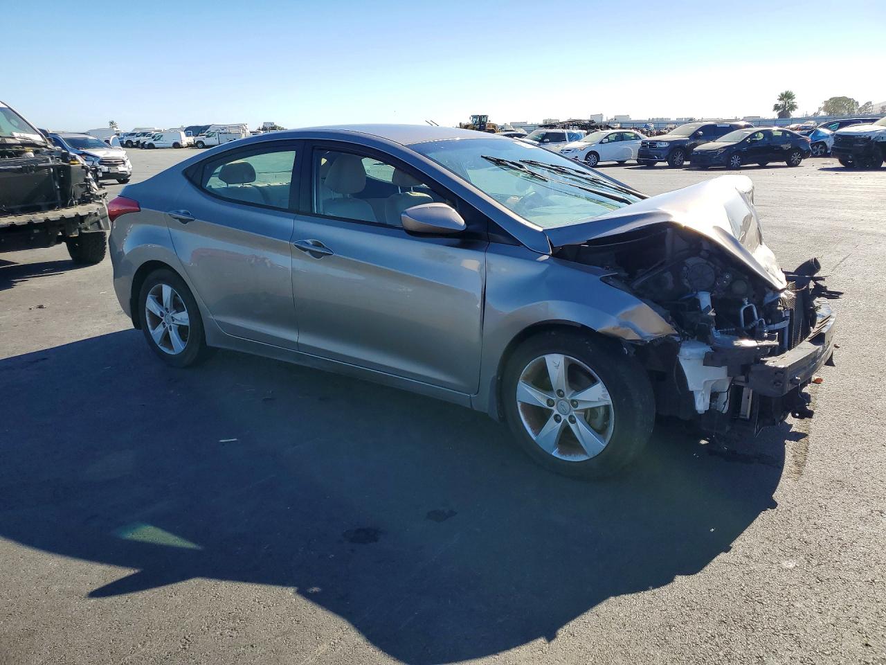 2013 Hyundai Elantra Gls Silver vin: 5NPDH4AE1DH308167