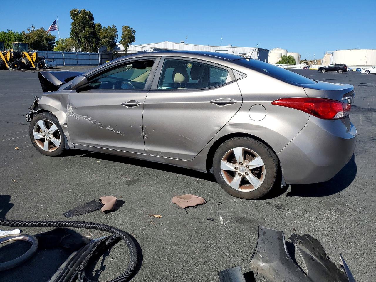 2013 Hyundai Elantra Gls Silver vin: 5NPDH4AE1DH308167