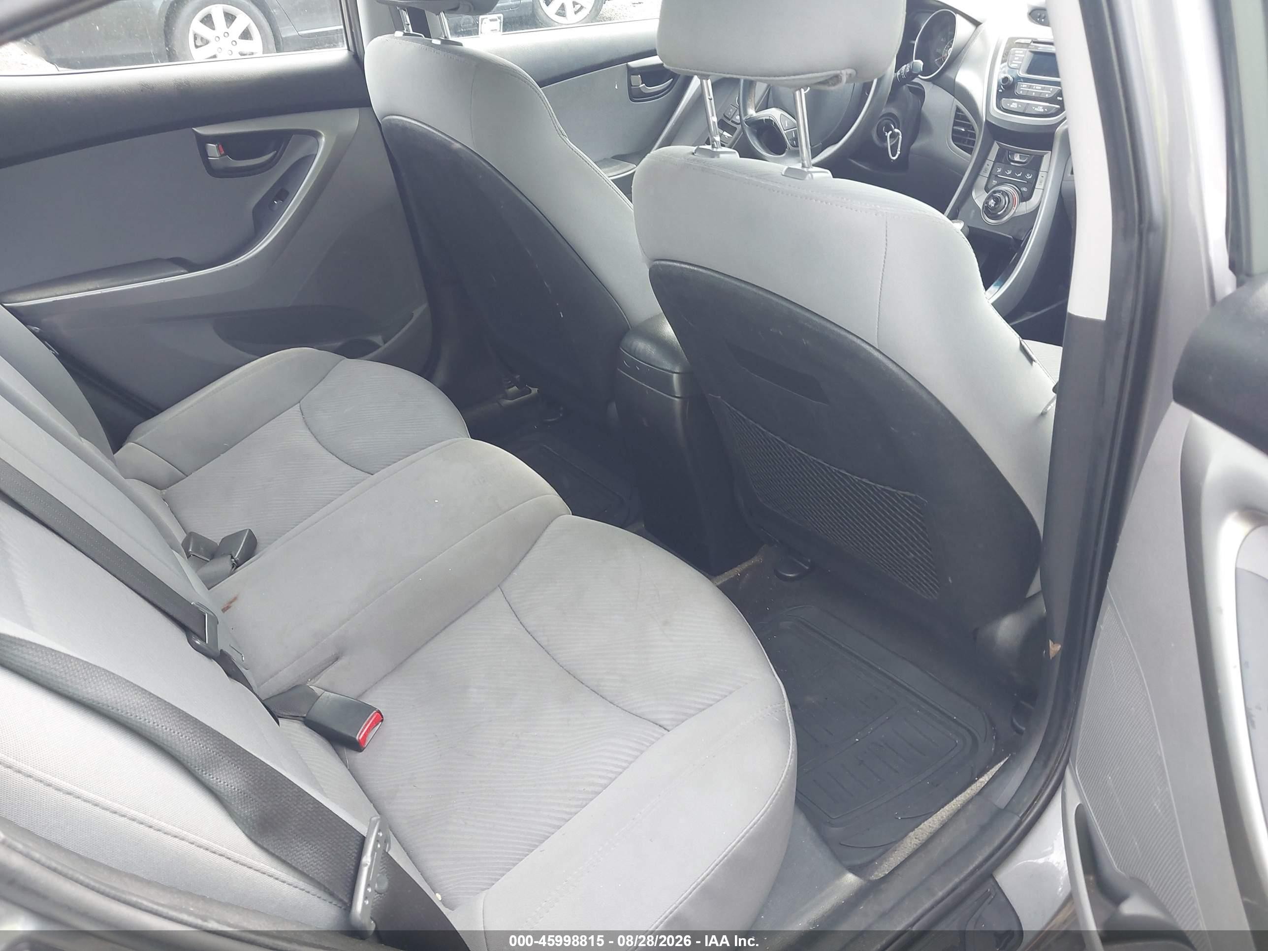 2013 Hyundai Elantra Gls Gray vin: 5NPDH4AE1DH319573