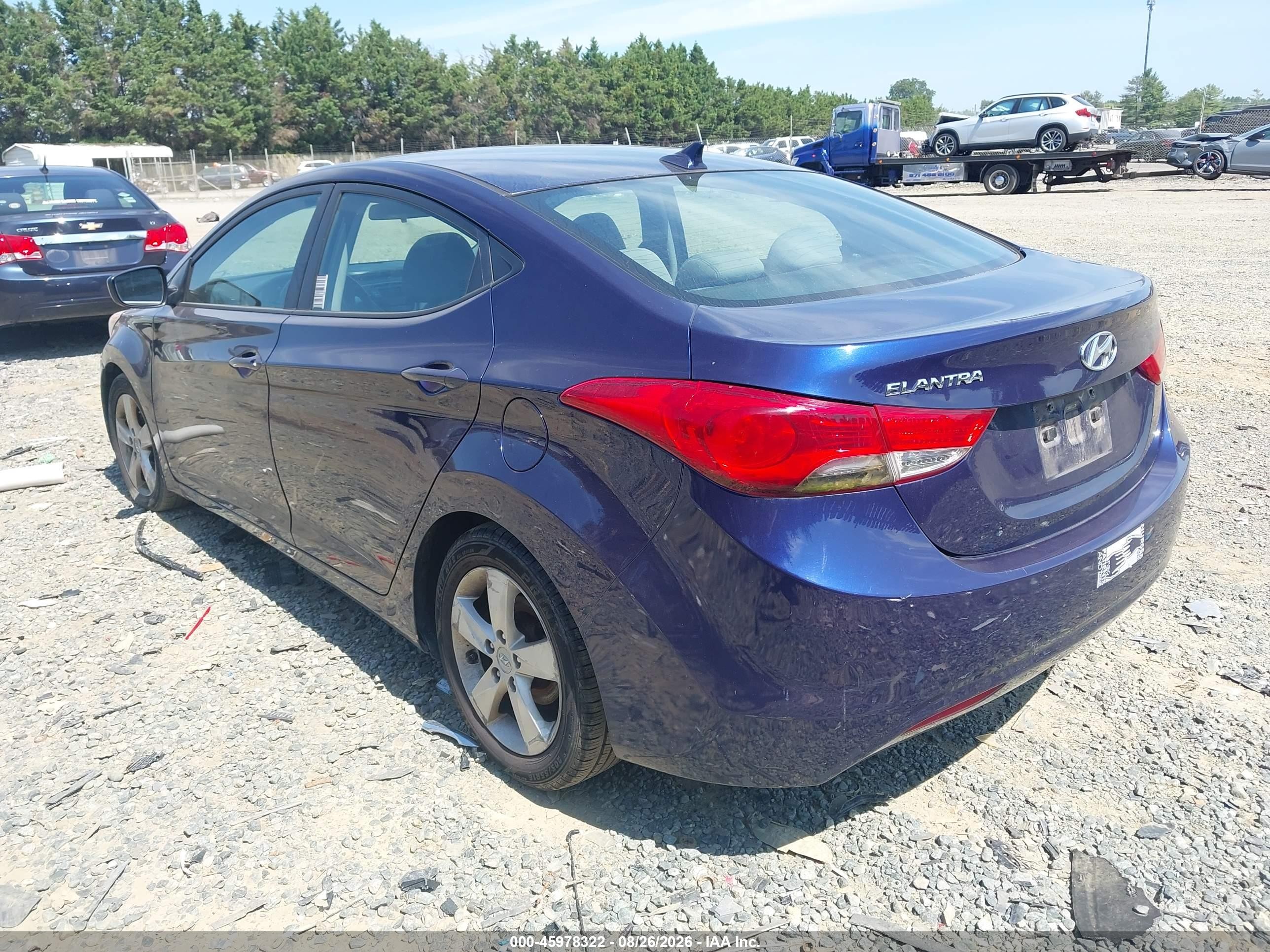 2013 Hyundai Elantra Gls Dark Blue vin: 5NPDH4AE1DH324241