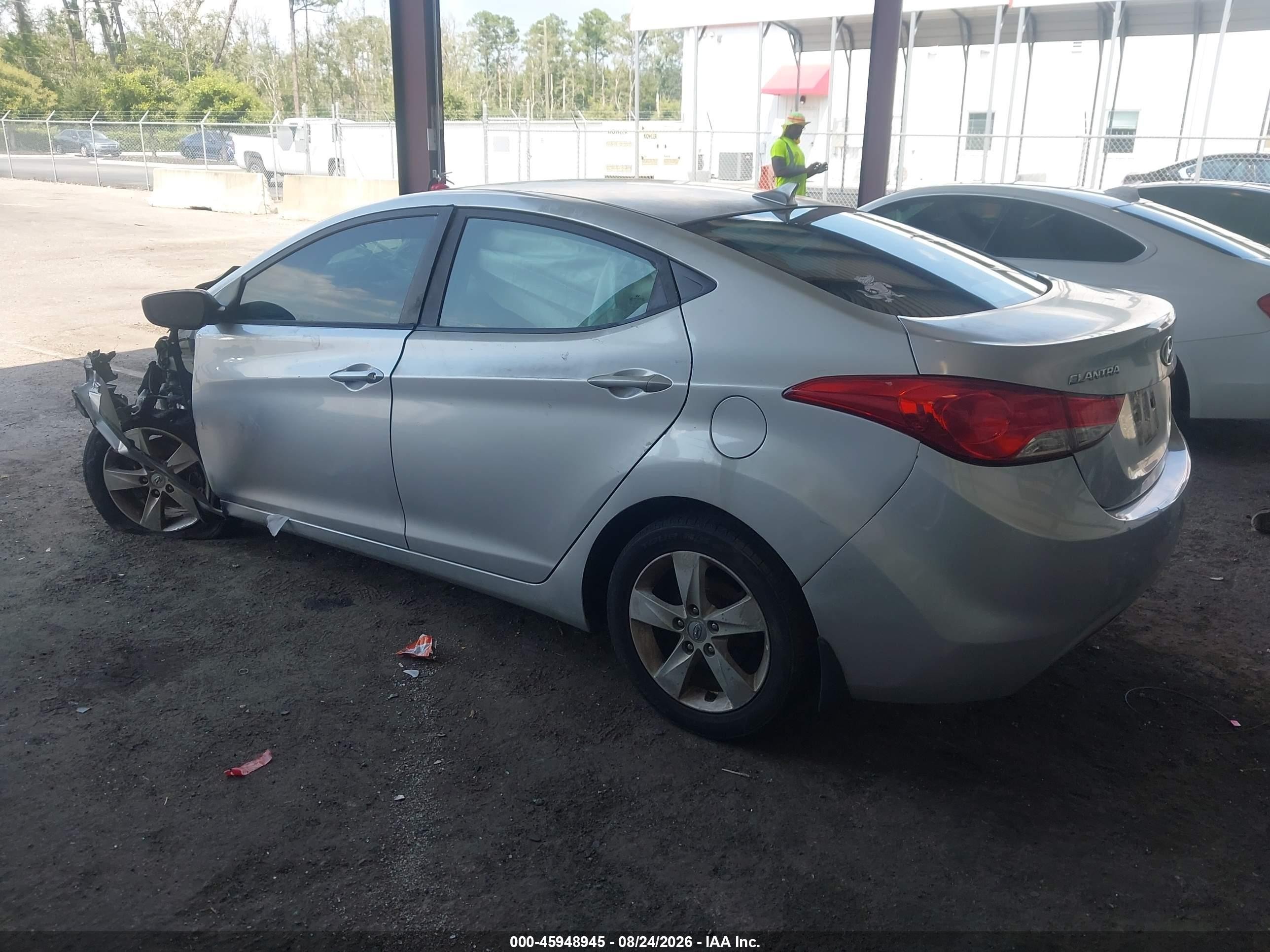 2013 Hyundai Elantra Gls Silver vin: 5NPDH4AE1DH330234