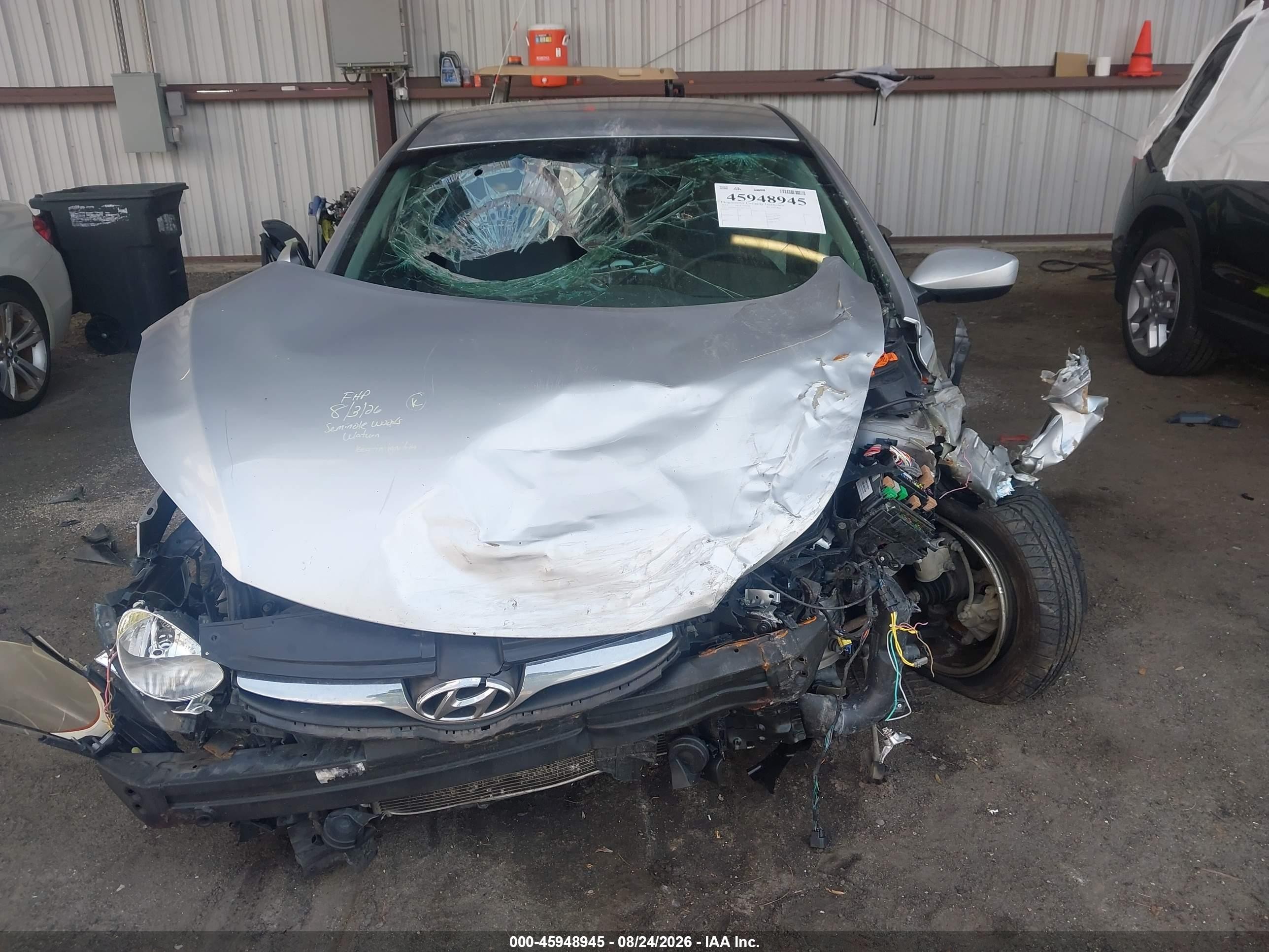 2013 Hyundai Elantra Gls Silver vin: 5NPDH4AE1DH330234