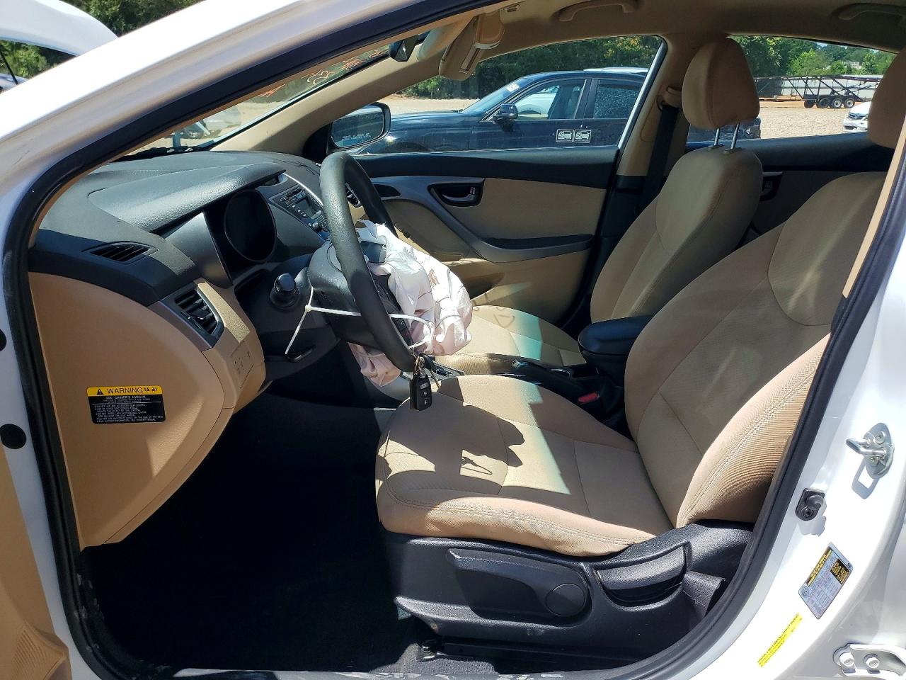 2013 Hyundai Elantra Gls White vin: 5NPDH4AE1DH334977