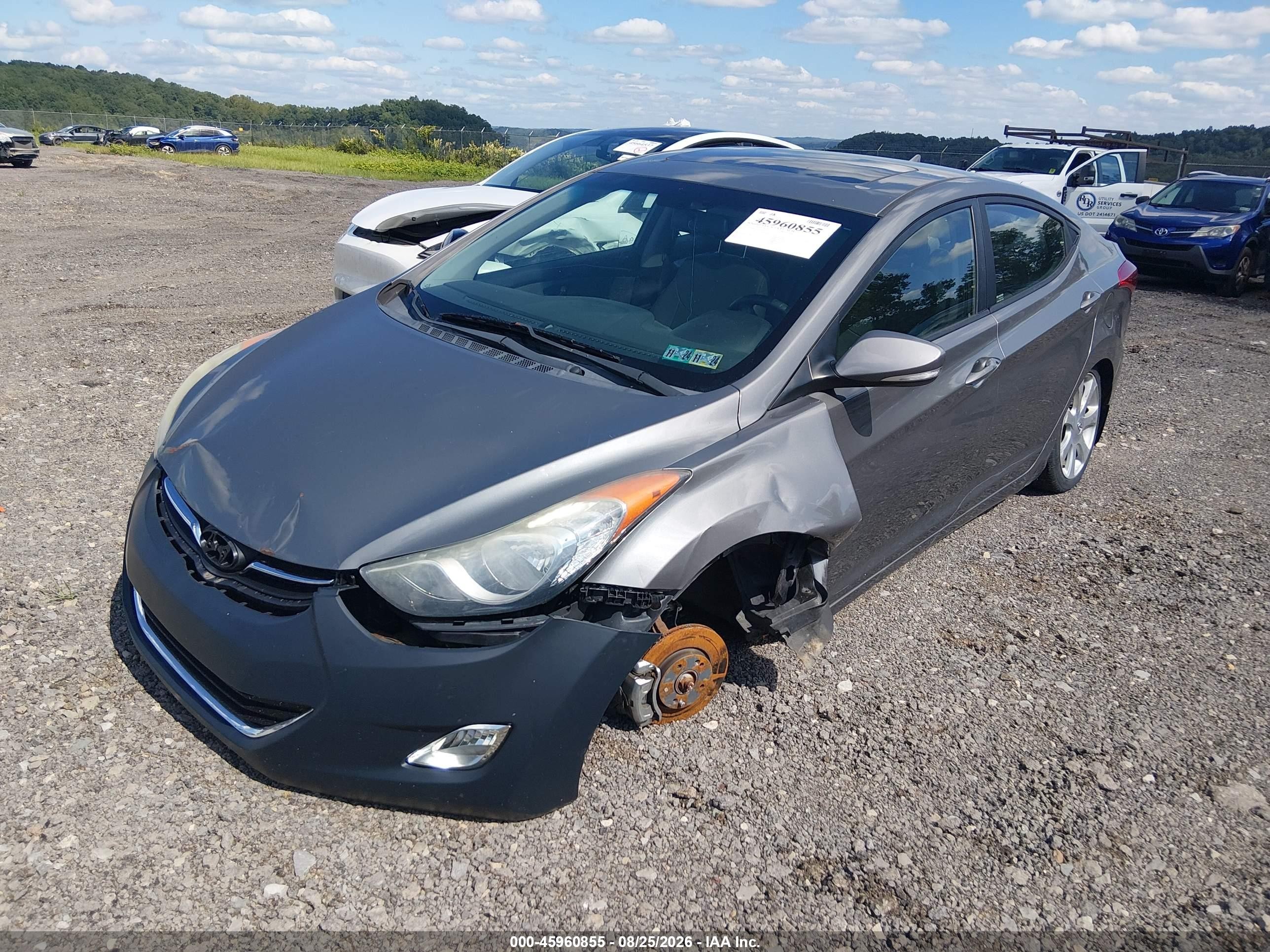 2013 Hyundai Elantra Limited Brown vin: 5NPDH4AE1DH336566