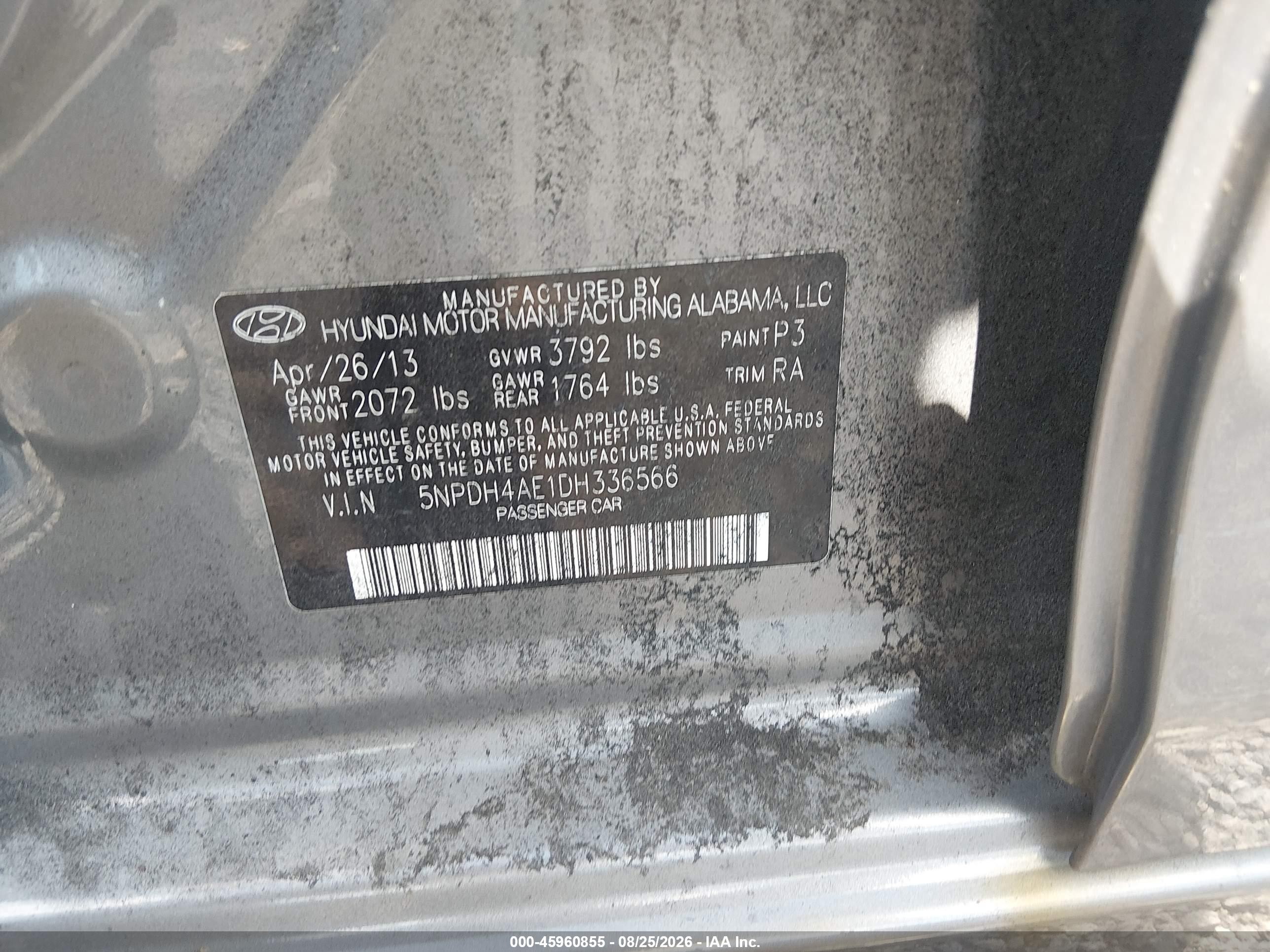 2013 Hyundai Elantra Limited Brown vin: 5NPDH4AE1DH336566