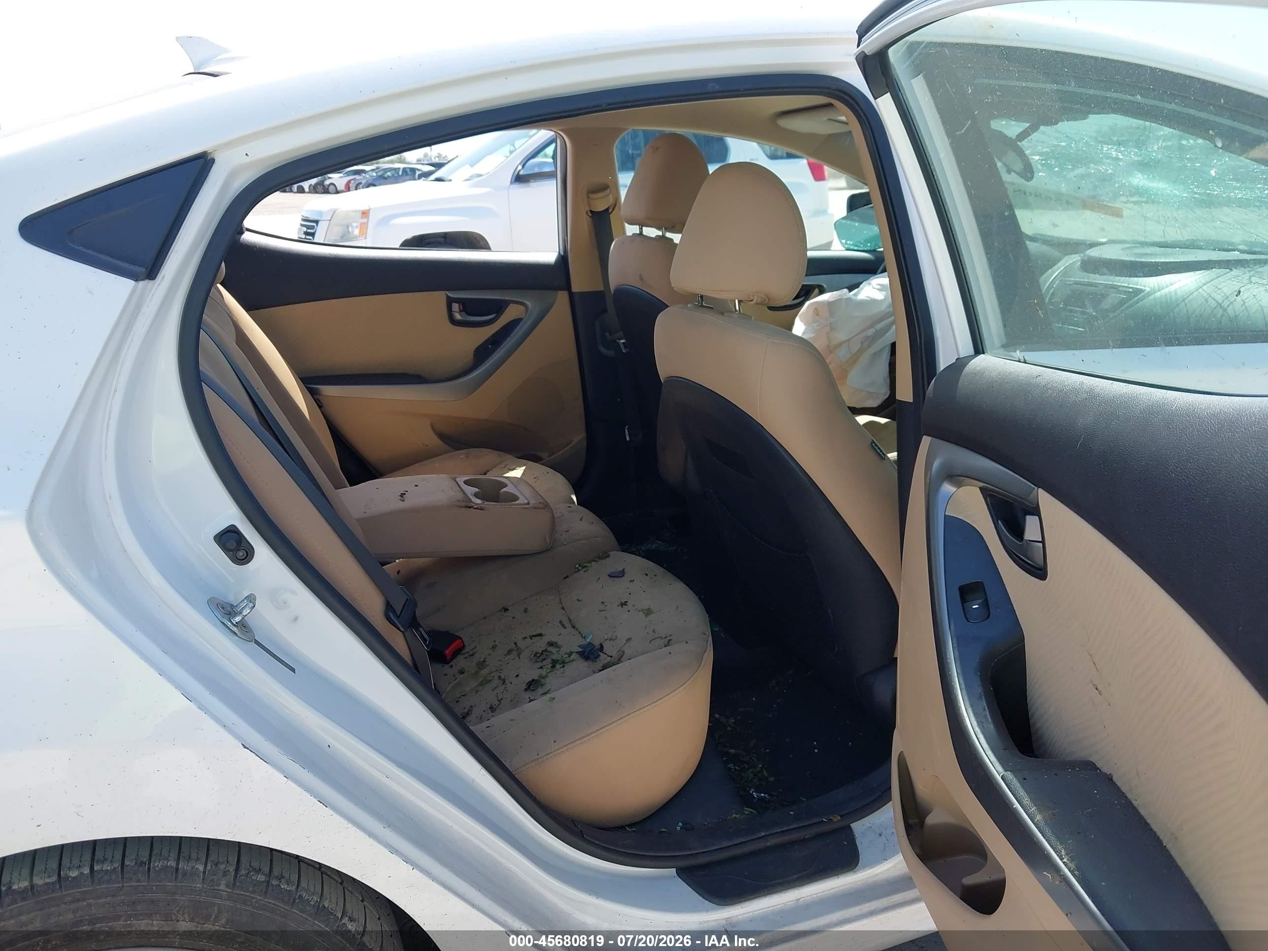 2013 Hyundai Elantra Gls White vin: 5NPDH4AE1DH338835