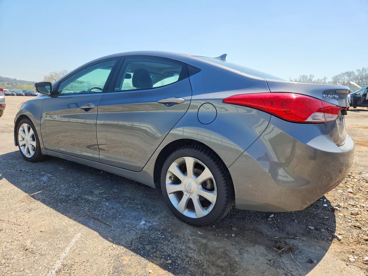 2013 Hyundai Elantra Limited Gray vin: 5NPDH4AE1DH342660