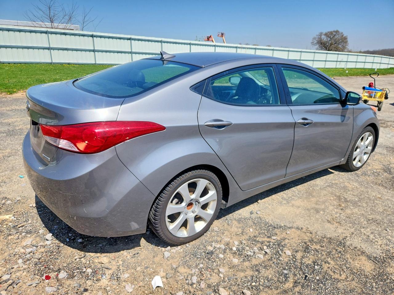 2013 Hyundai Elantra Limited Gray vin: 5NPDH4AE1DH342660