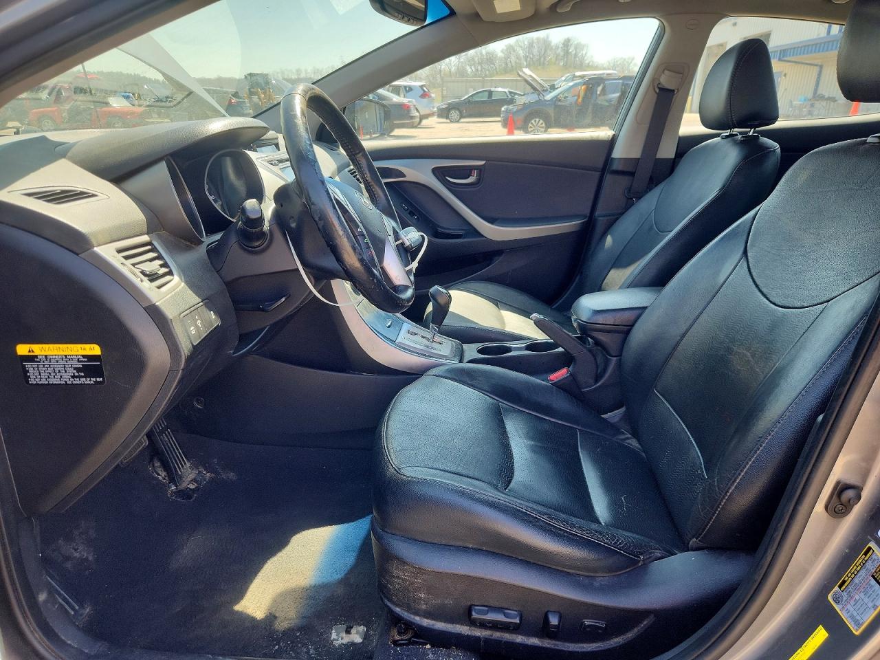 2013 Hyundai Elantra Limited Gray vin: 5NPDH4AE1DH342660