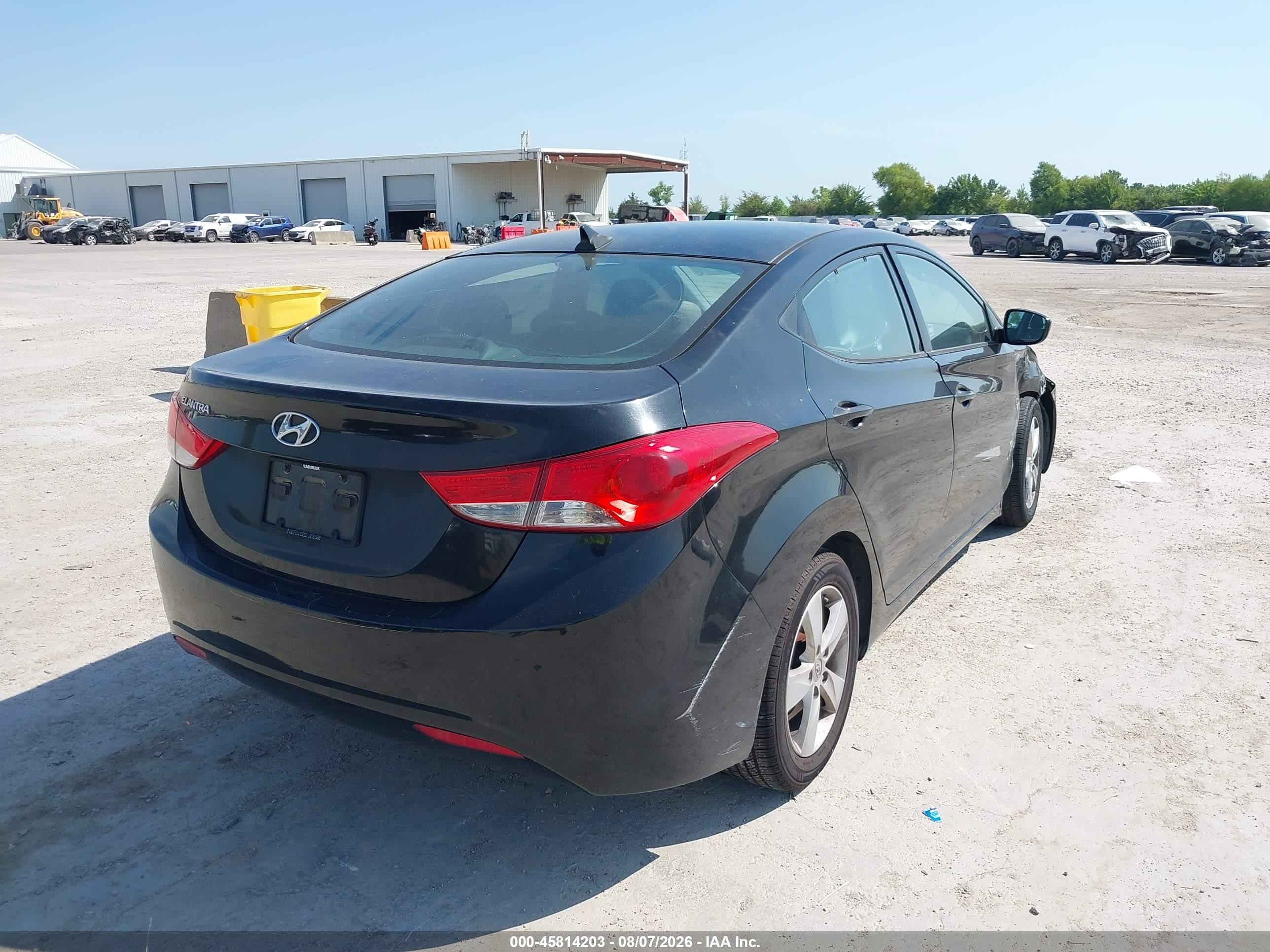 2013 Hyundai Elantra Gls Black vin: 5NPDH4AE1DH344215