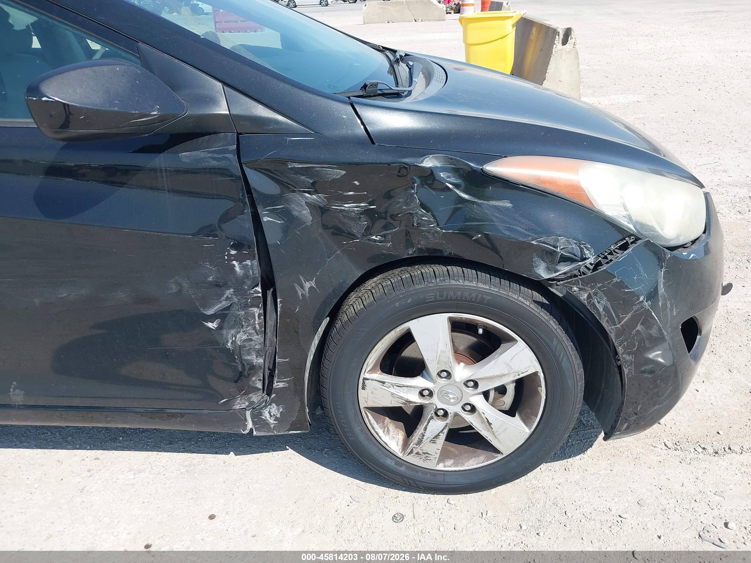 2013 Hyundai Elantra Gls Black vin: 5NPDH4AE1DH344215