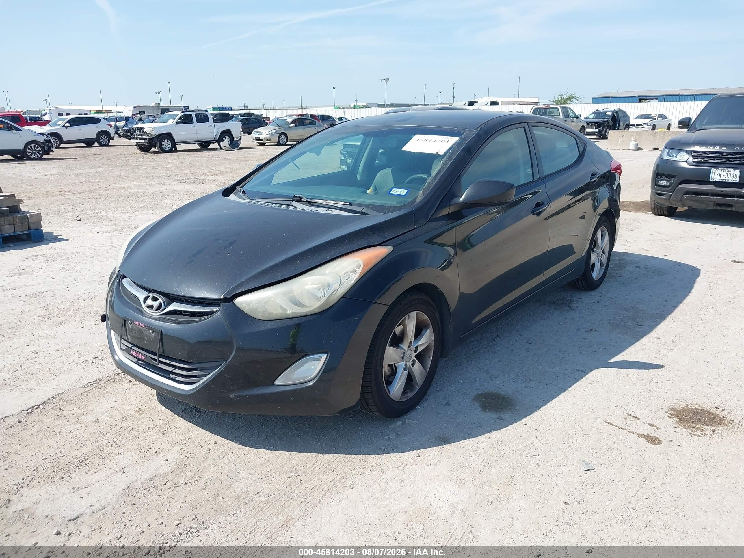 2013 Hyundai Elantra Gls Black vin: 5NPDH4AE1DH344215