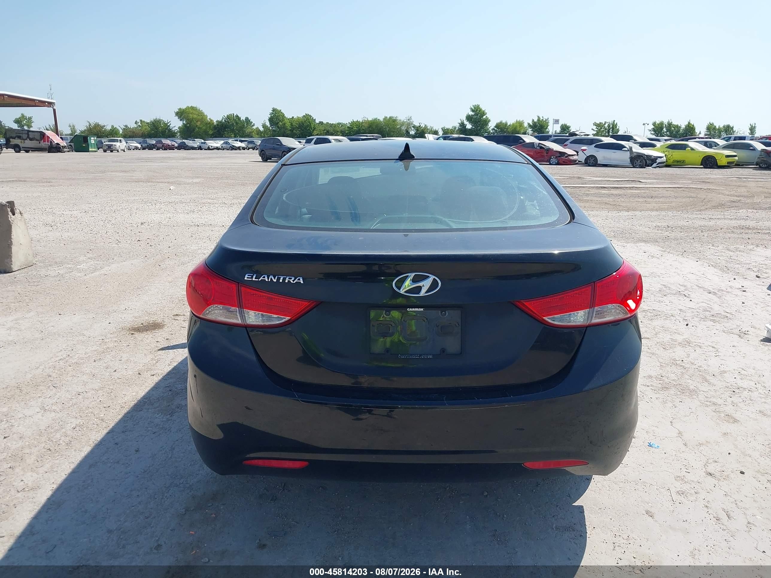 2013 Hyundai Elantra Gls Black vin: 5NPDH4AE1DH344215