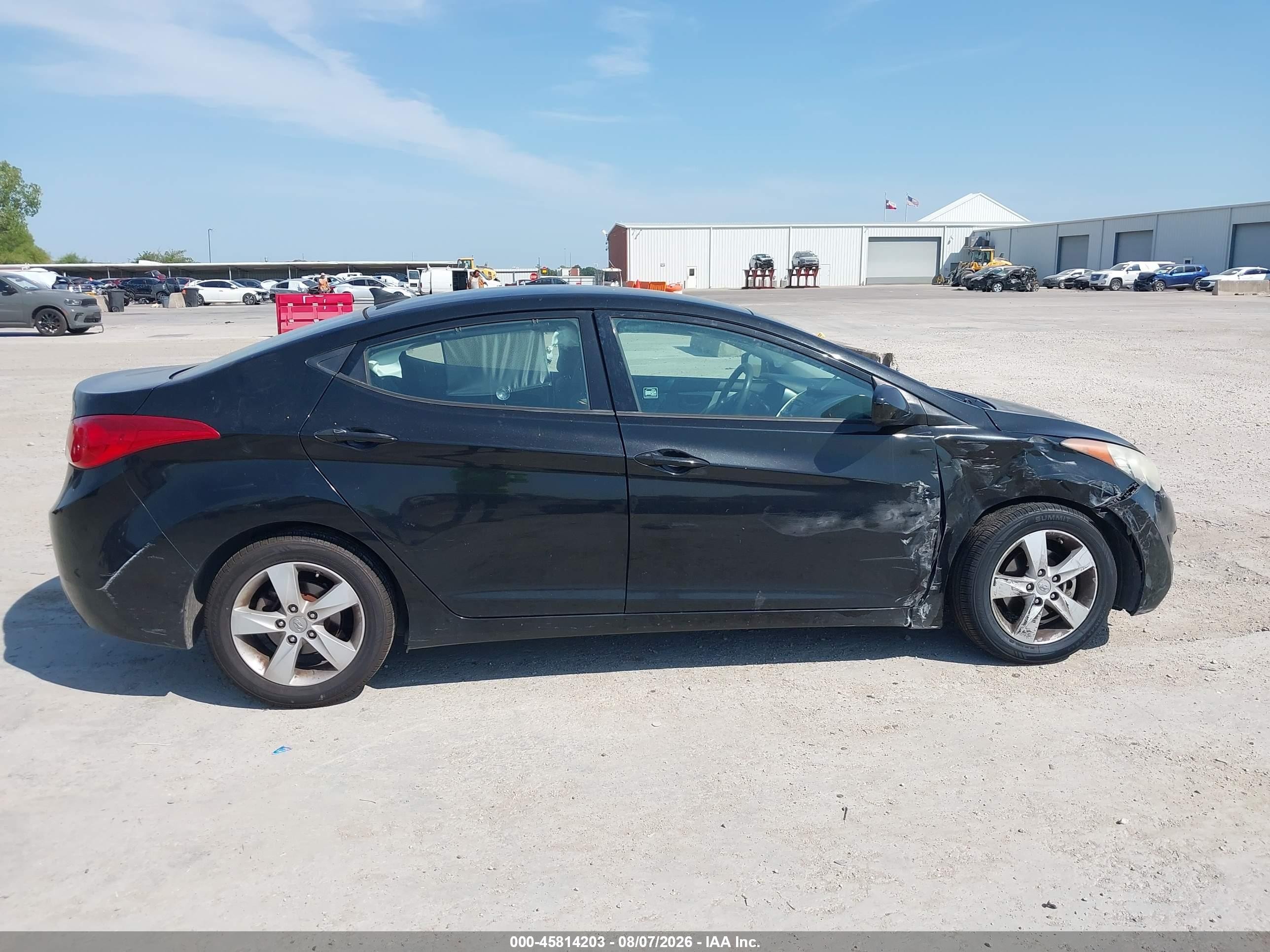 2013 Hyundai Elantra Gls Black vin: 5NPDH4AE1DH344215