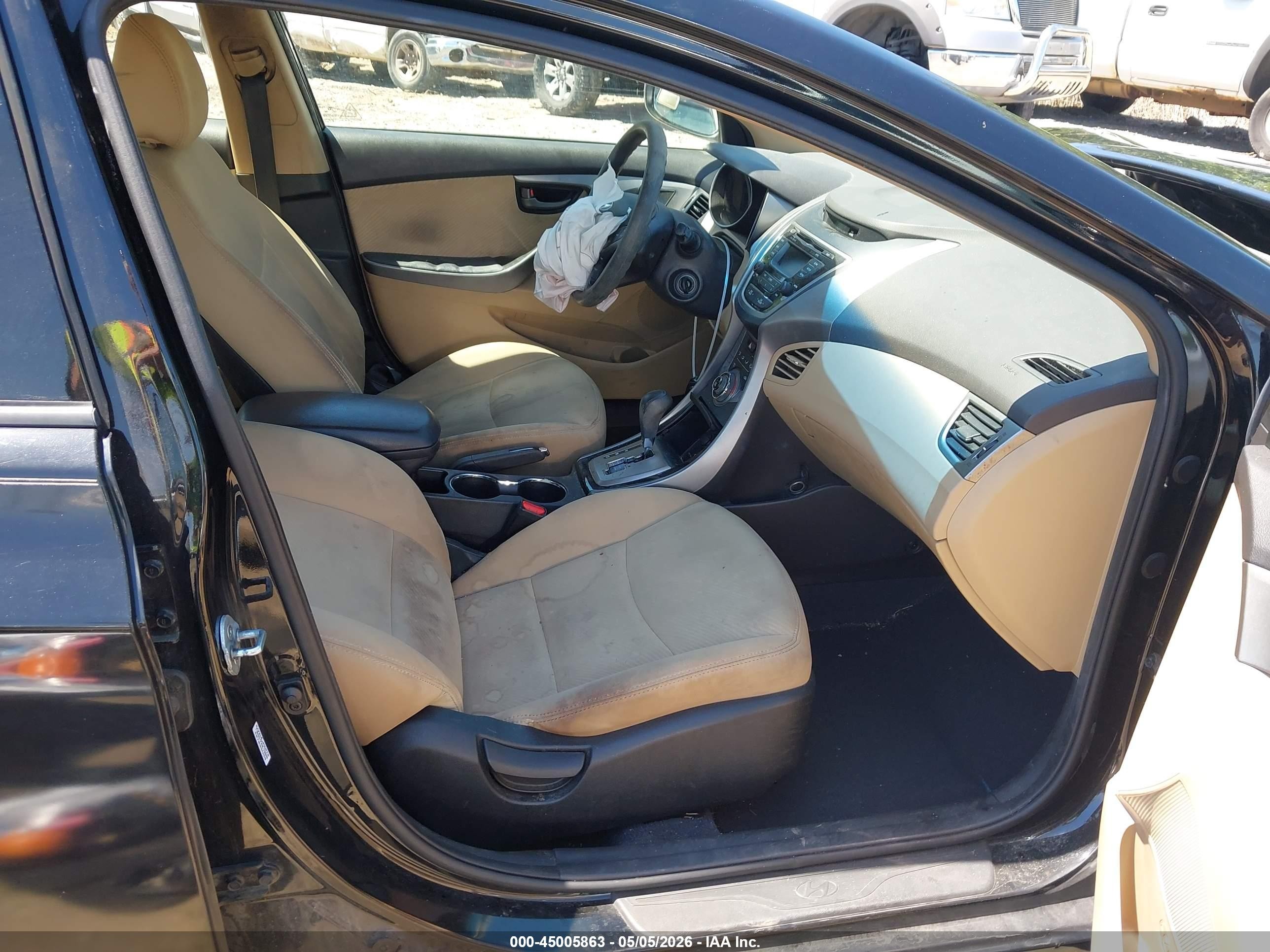 2013 Hyundai Elantra Gls Black vin: 5NPDH4AE1DH350449