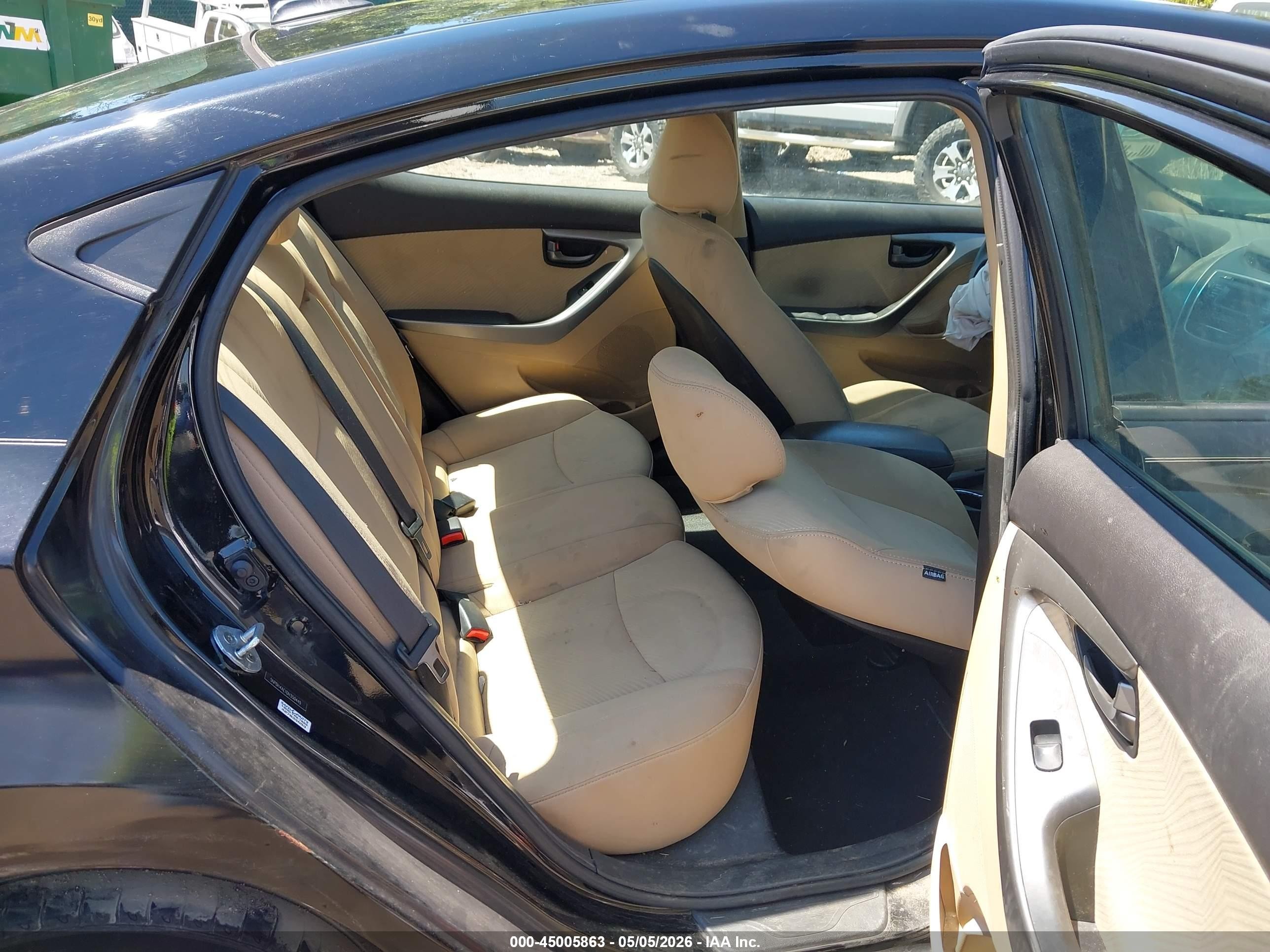 2013 Hyundai Elantra Gls Black vin: 5NPDH4AE1DH350449