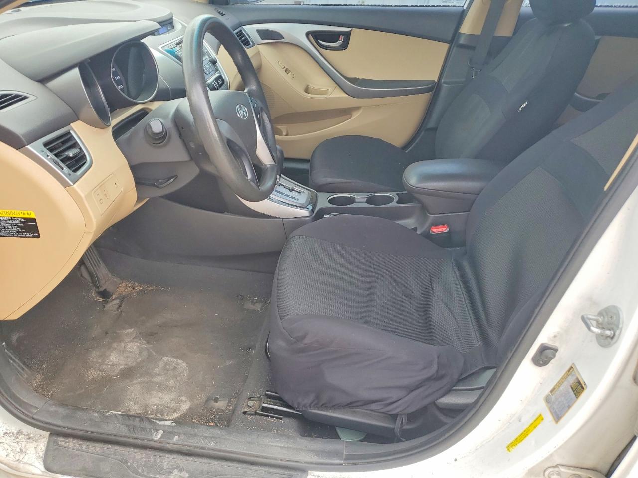 2013 Hyundai Elantra Gls White vin: 5NPDH4AE1DH351200