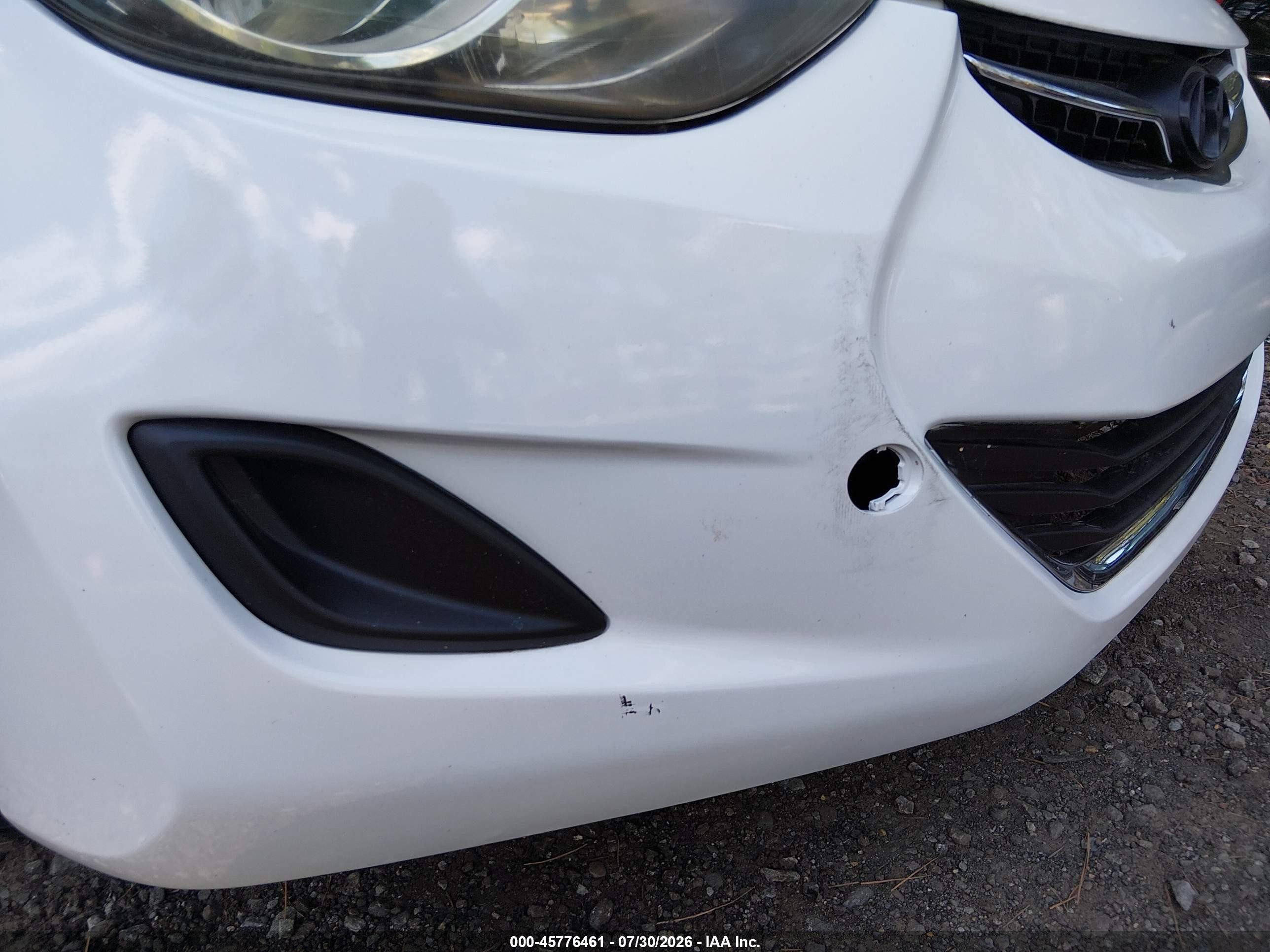 2013 Hyundai Elantra Gls White vin: 5NPDH4AE1DH352007