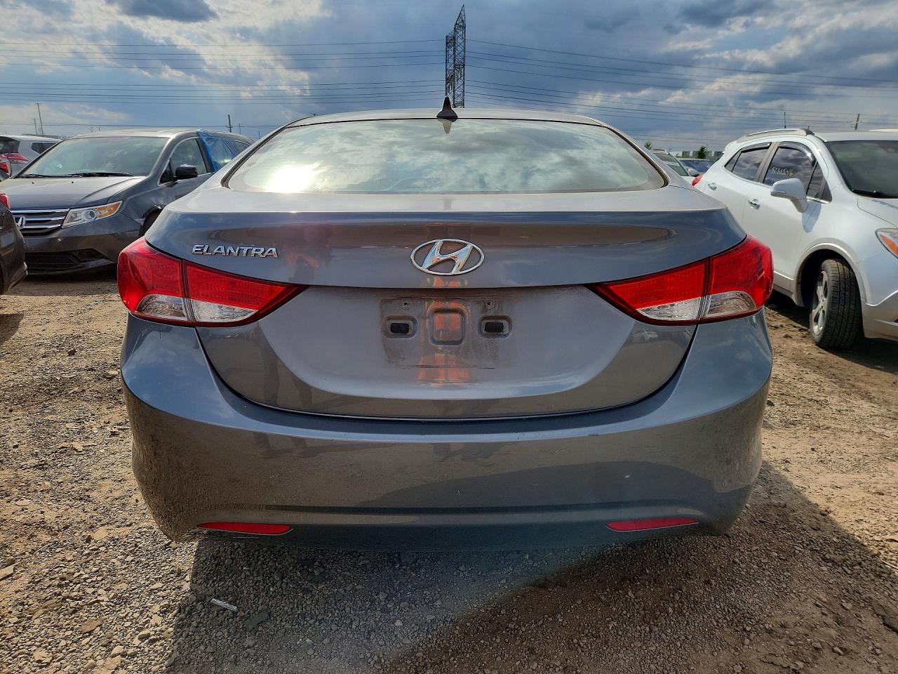 2013 Hyundai Elantra Gls Gray vin: 5NPDH4AE1DH353500