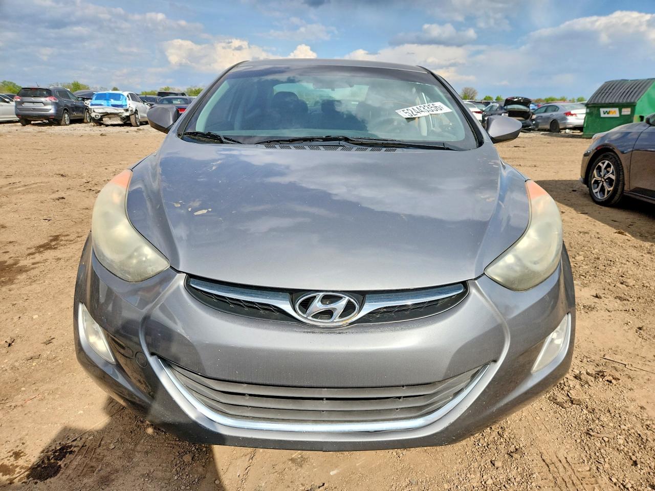 2013 Hyundai Elantra Gls Gray vin: 5NPDH4AE1DH353500
