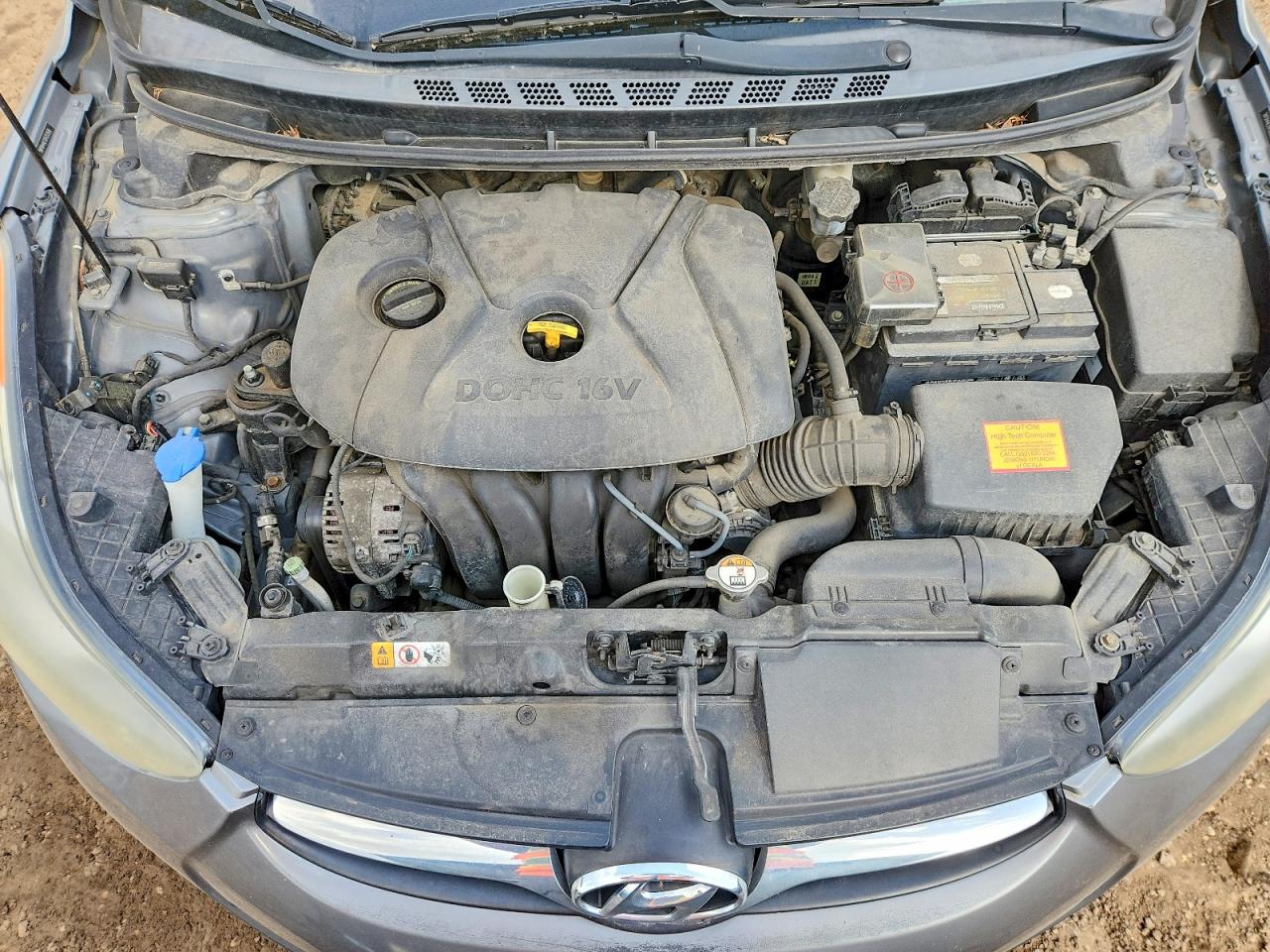 2013 Hyundai Elantra Gls Gray vin: 5NPDH4AE1DH353500