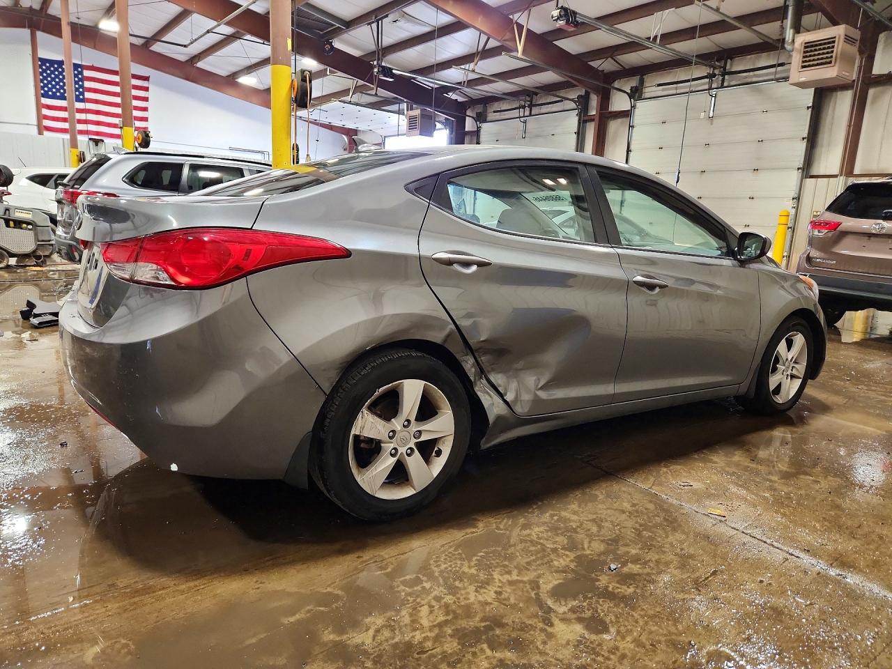 2013 Hyundai Elantra Gls Gray vin: 5NPDH4AE1DH354730