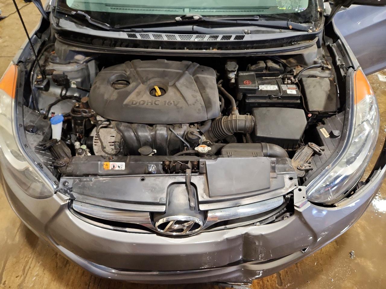 2013 Hyundai Elantra Gls Gray vin: 5NPDH4AE1DH354730