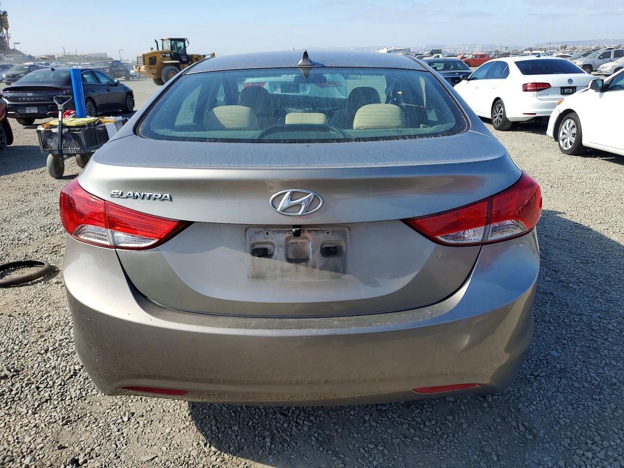 2013 Hyundai Elantra Gls Gray vin: 5NPDH4AE1DH357269