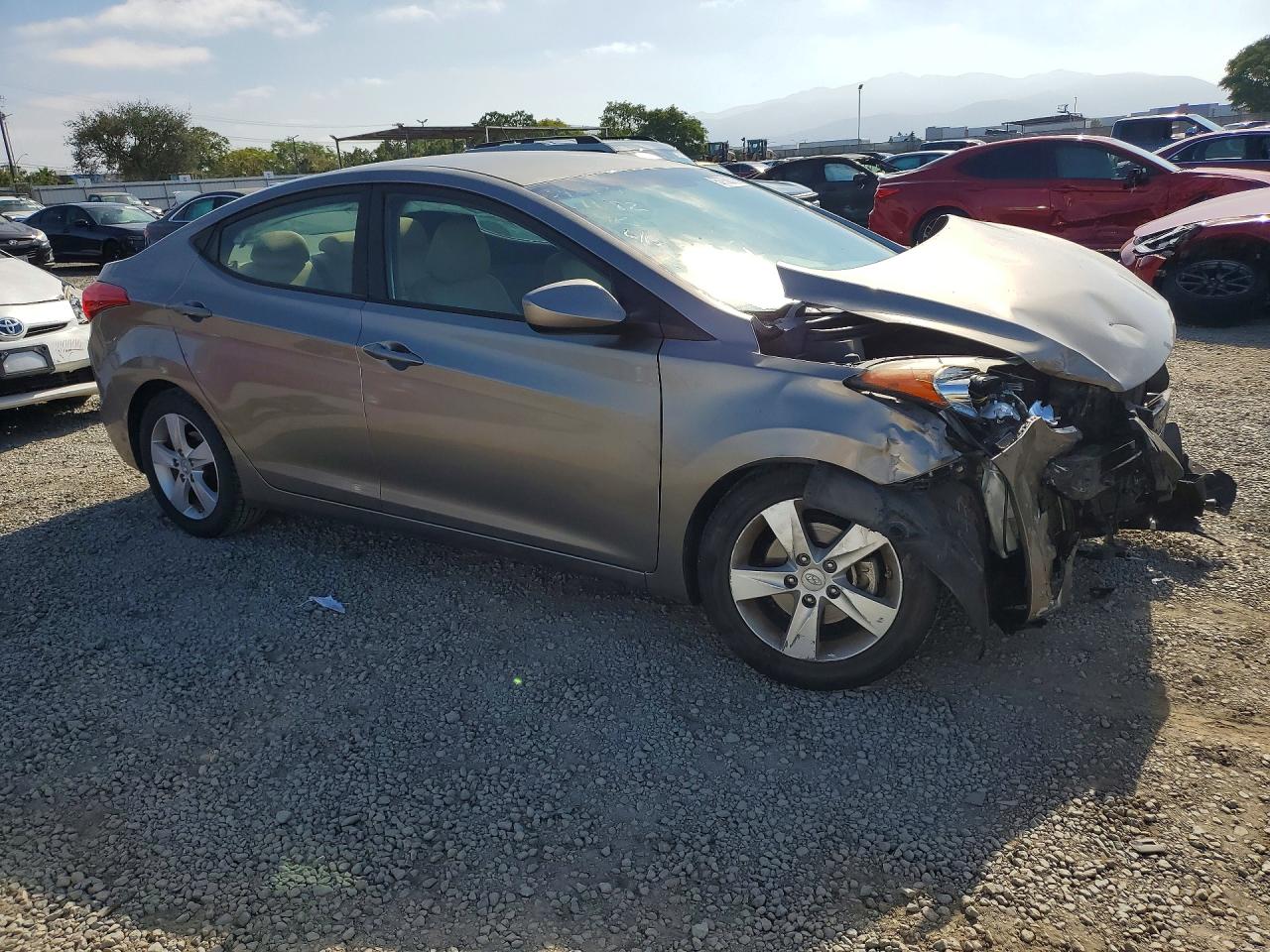 2013 Hyundai Elantra Gls Gray vin: 5NPDH4AE1DH357269