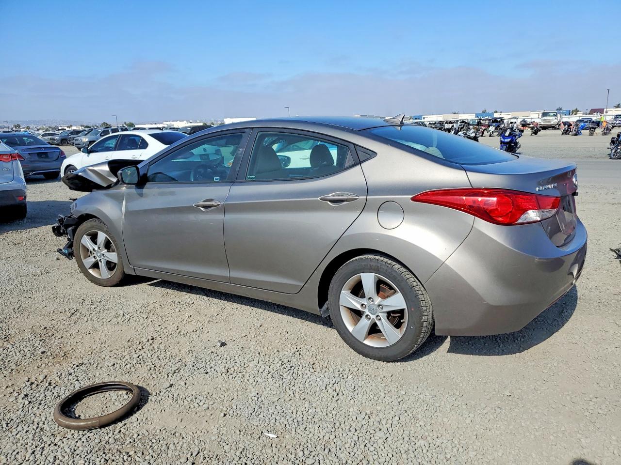 2013 Hyundai Elantra Gls Gray vin: 5NPDH4AE1DH357269