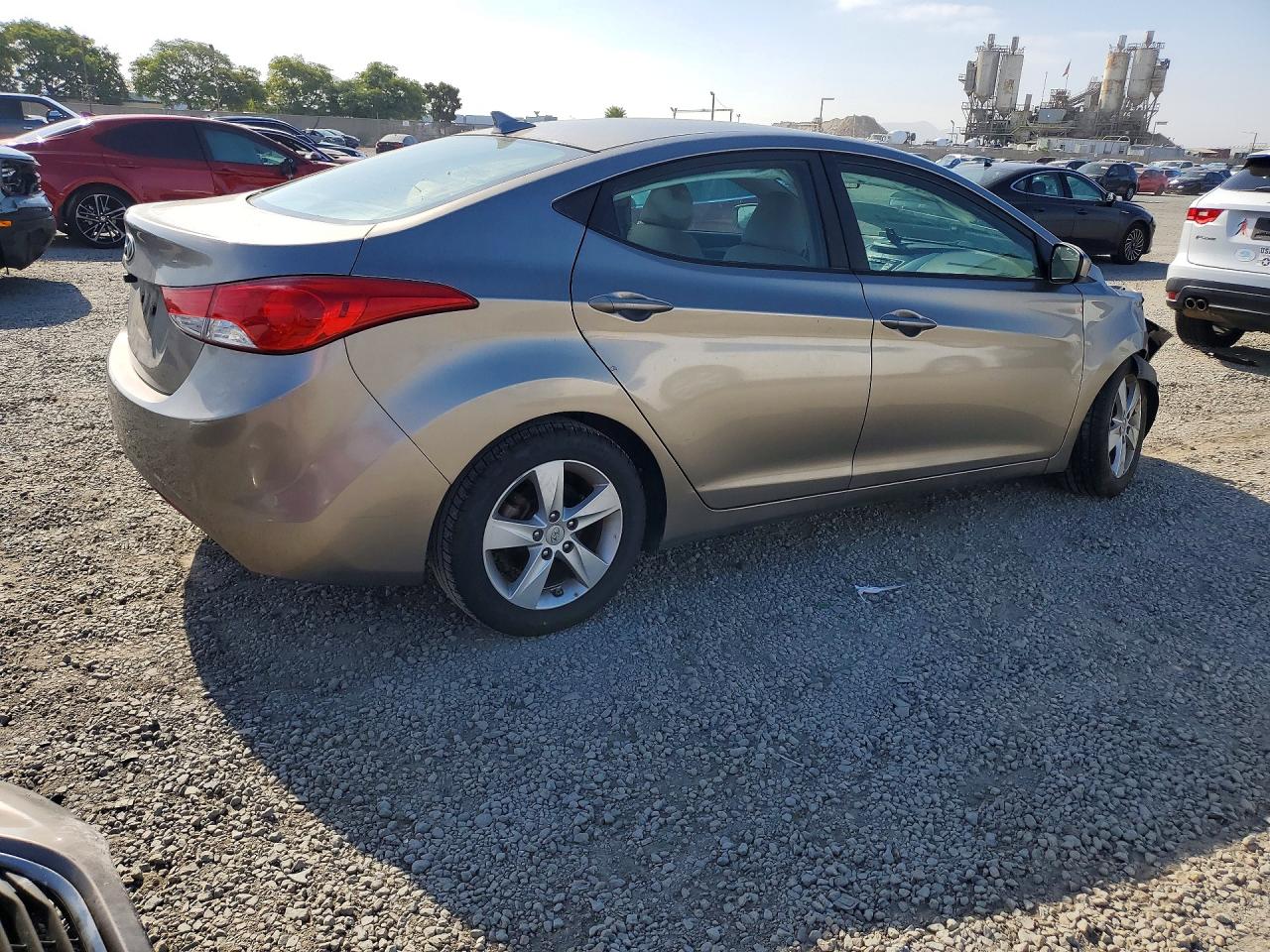 2013 Hyundai Elantra Gls Gray vin: 5NPDH4AE1DH357269
