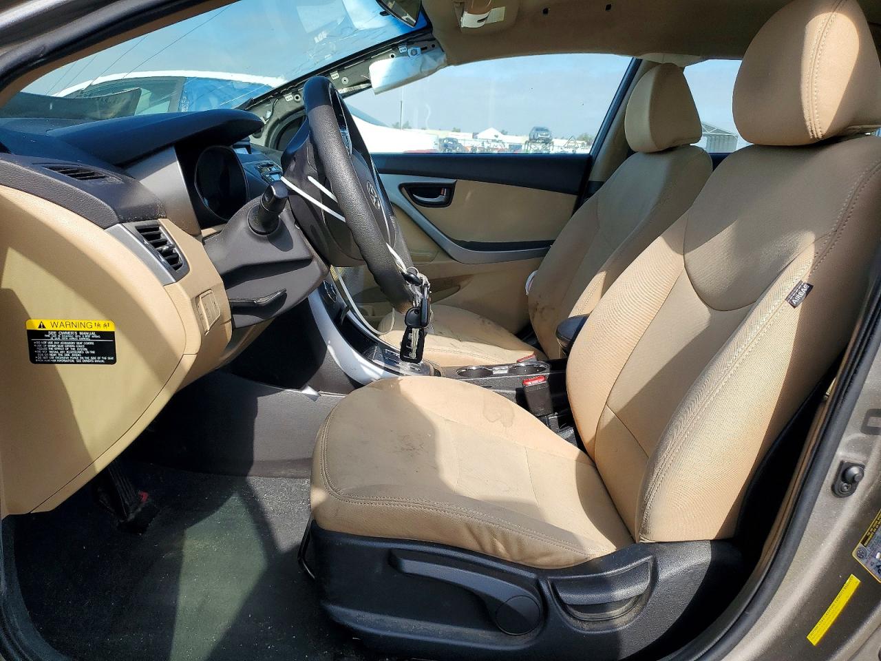 2013 Hyundai Elantra Gls Gray vin: 5NPDH4AE1DH357269