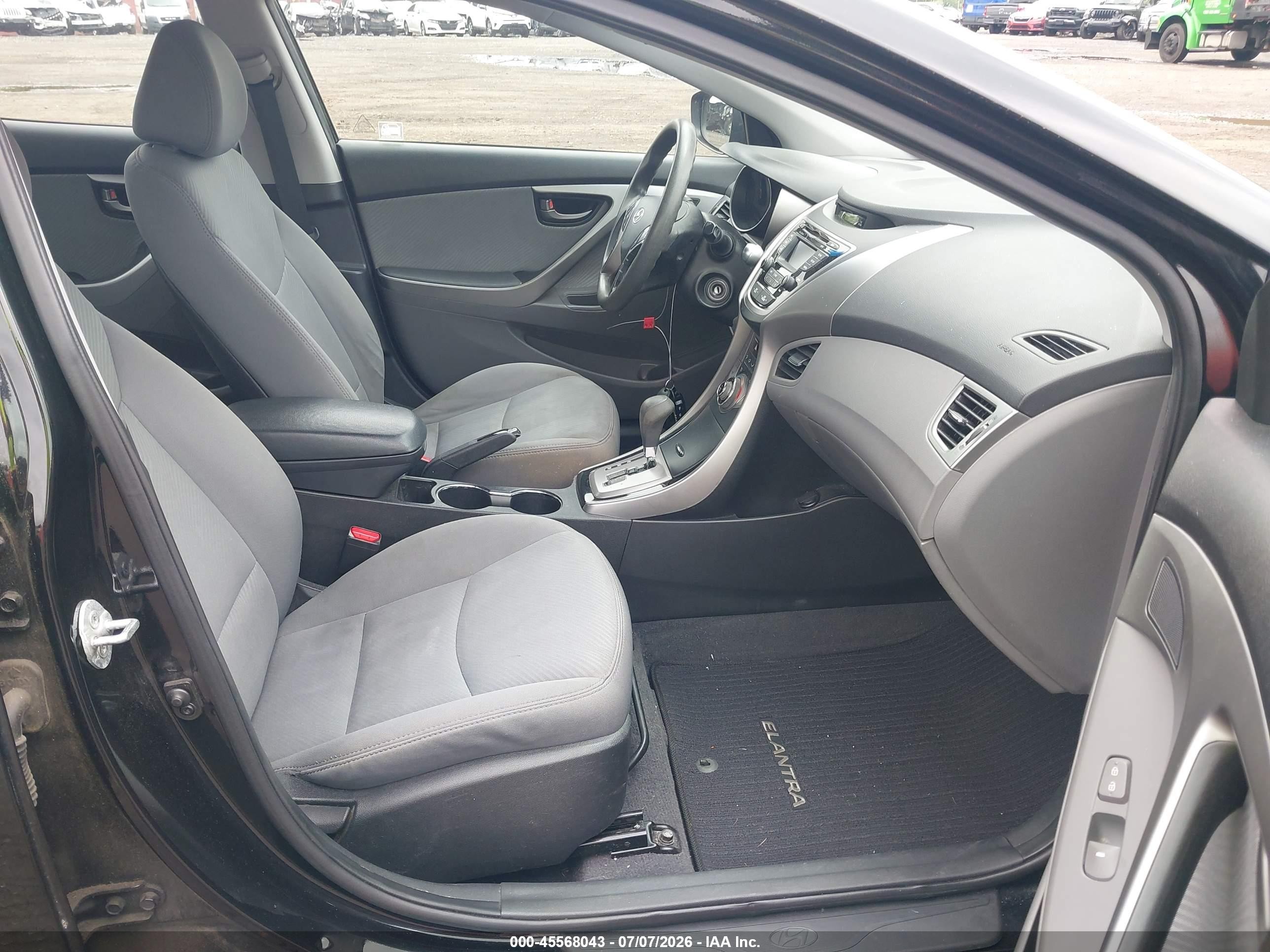 2013 Hyundai Elantra Gls Black vin: 5NPDH4AE1DH377148