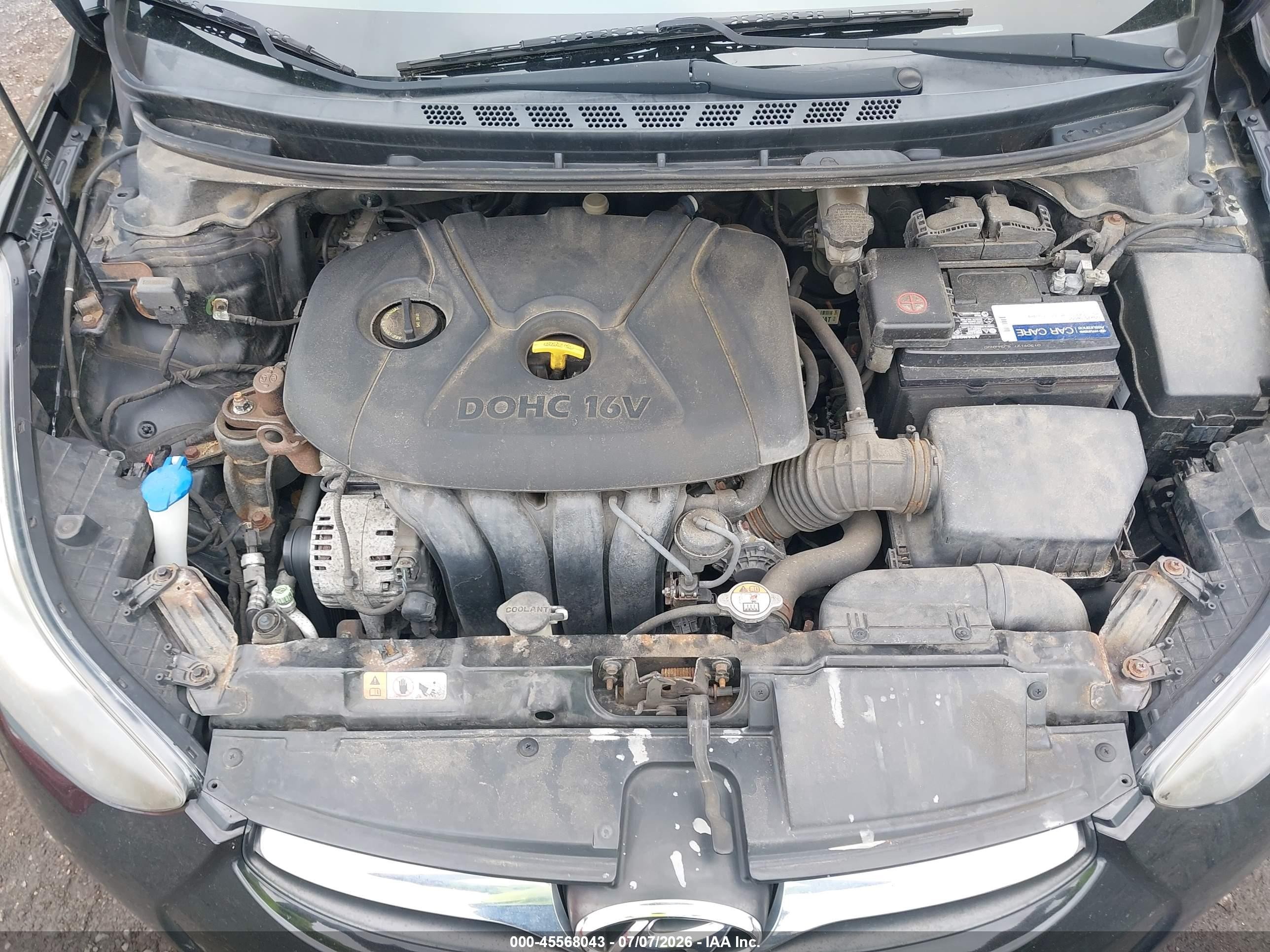 2013 Hyundai Elantra Gls Black vin: 5NPDH4AE1DH377148