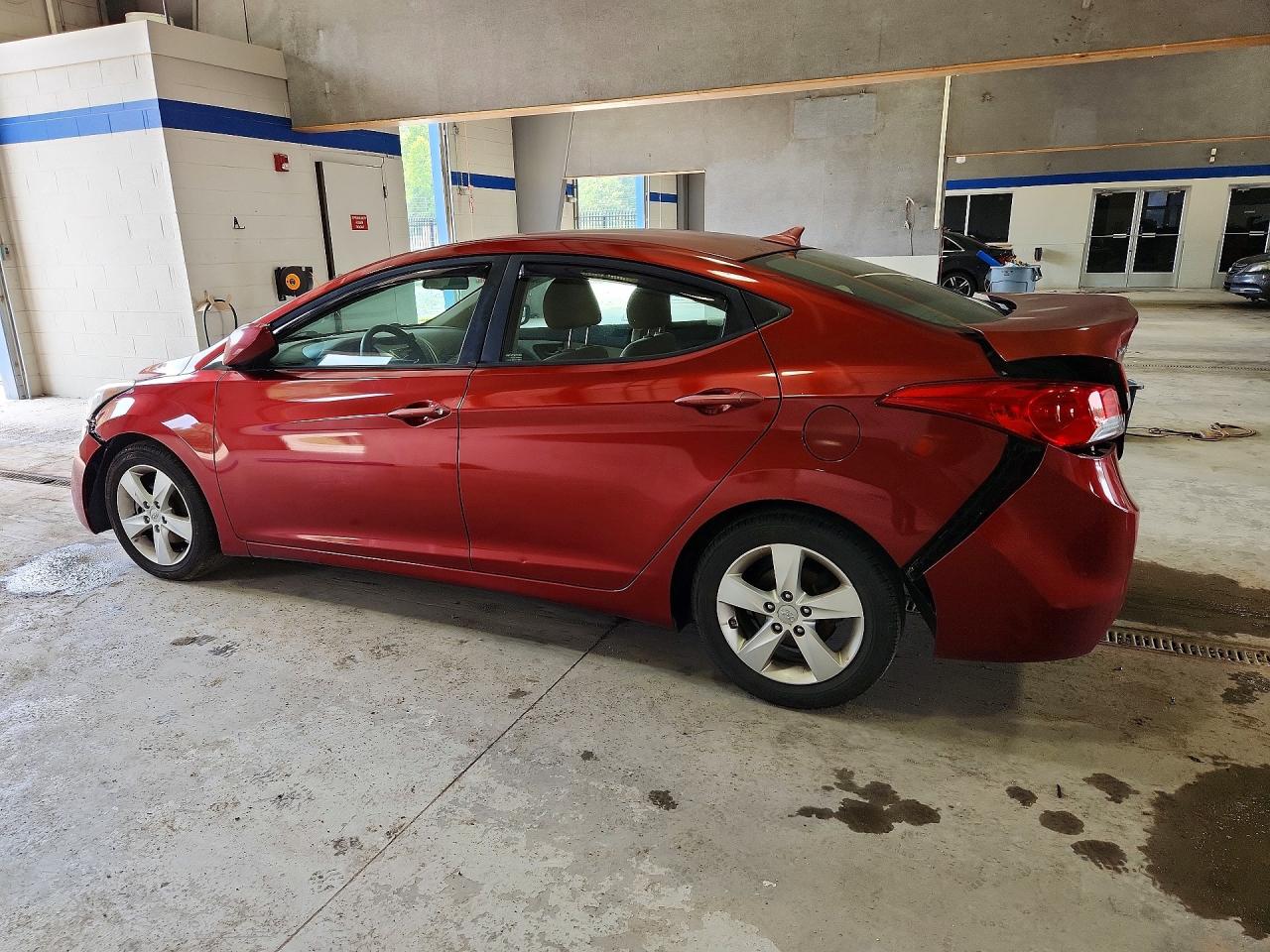 2013 Hyundai Elantra Gls Red vin: 5NPDH4AE1DH379398