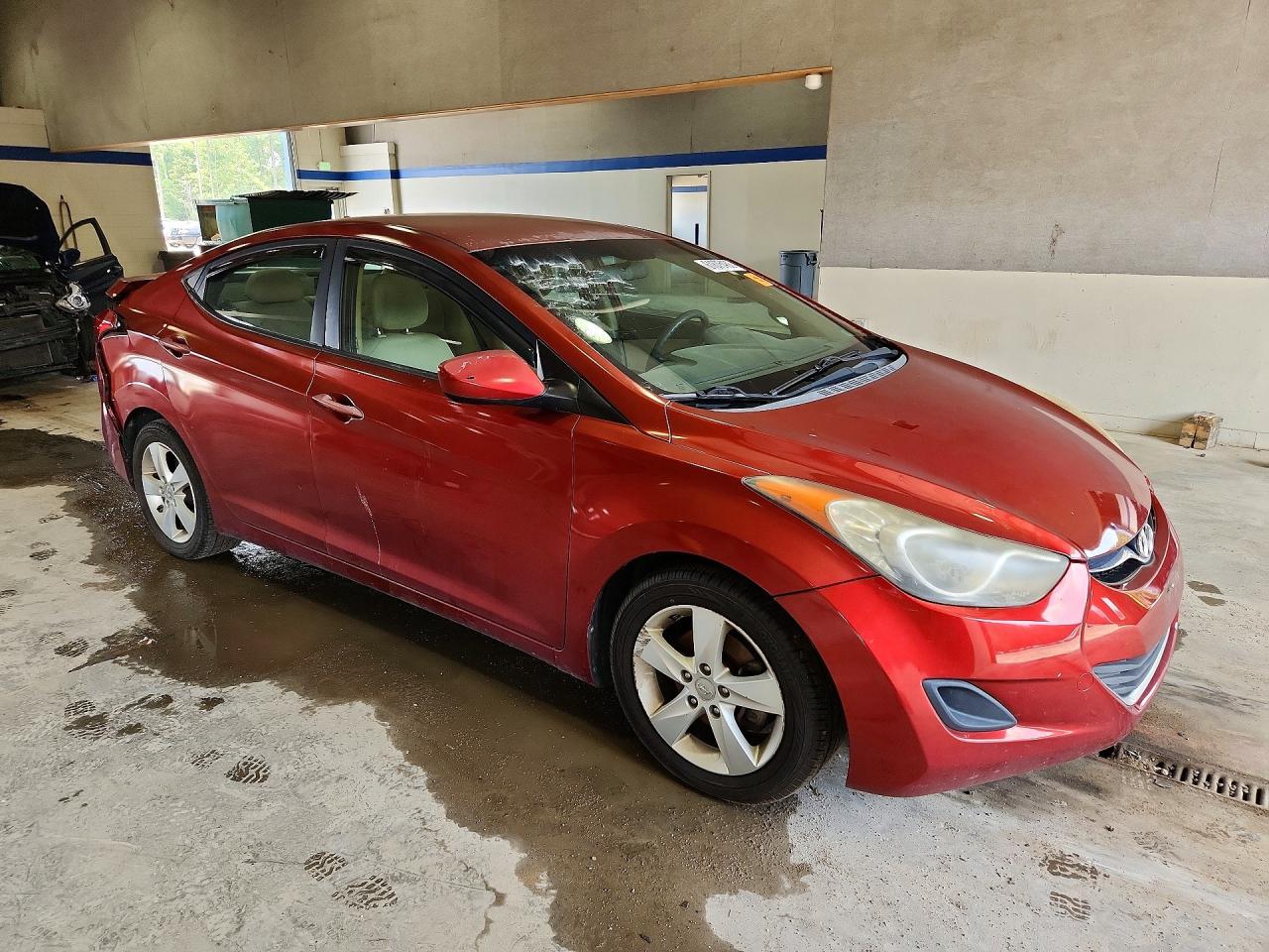 2013 Hyundai Elantra Gls Red vin: 5NPDH4AE1DH379398