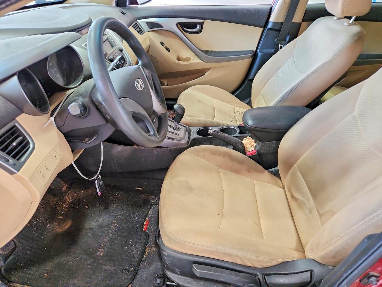 2013 Hyundai Elantra Gls Red vin: 5NPDH4AE1DH379398