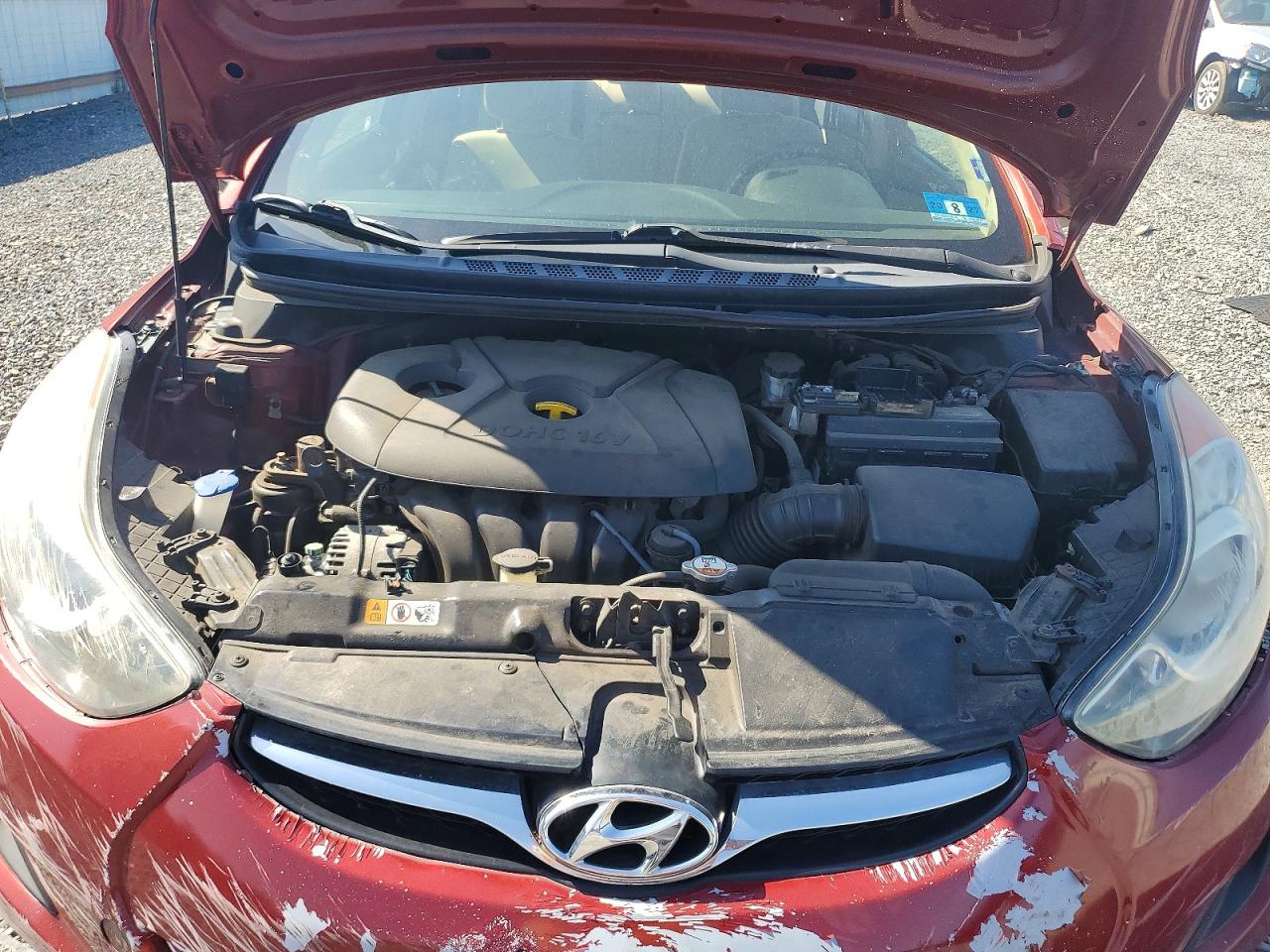 2013 Hyundai Elantra Maroon vin: 5NPDH4AE1DH392457